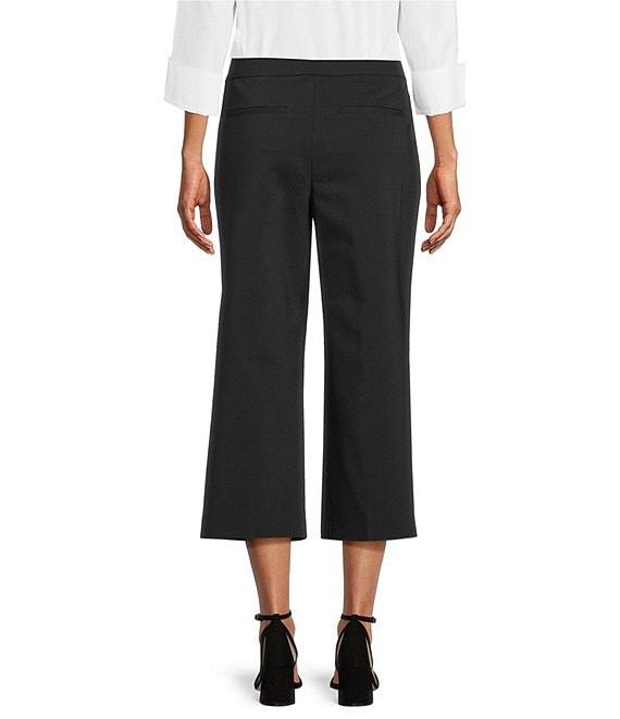 Investments Petite Size the PARK AVE fit Elite Stretch Pull-On Wide Leg Crop Pants Product Image