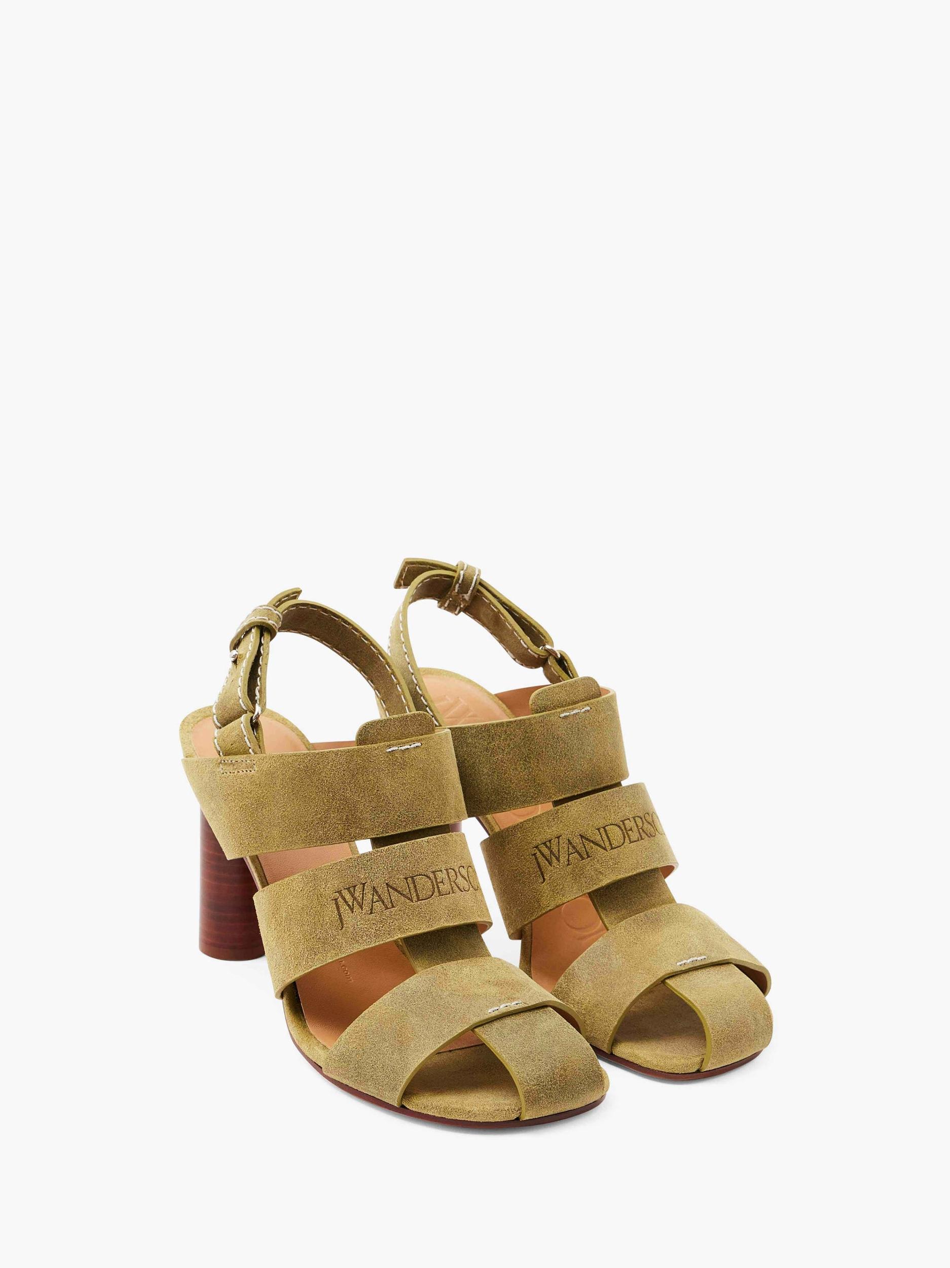 SUEDE HEELED FISHERMAN SANDALS Product Image