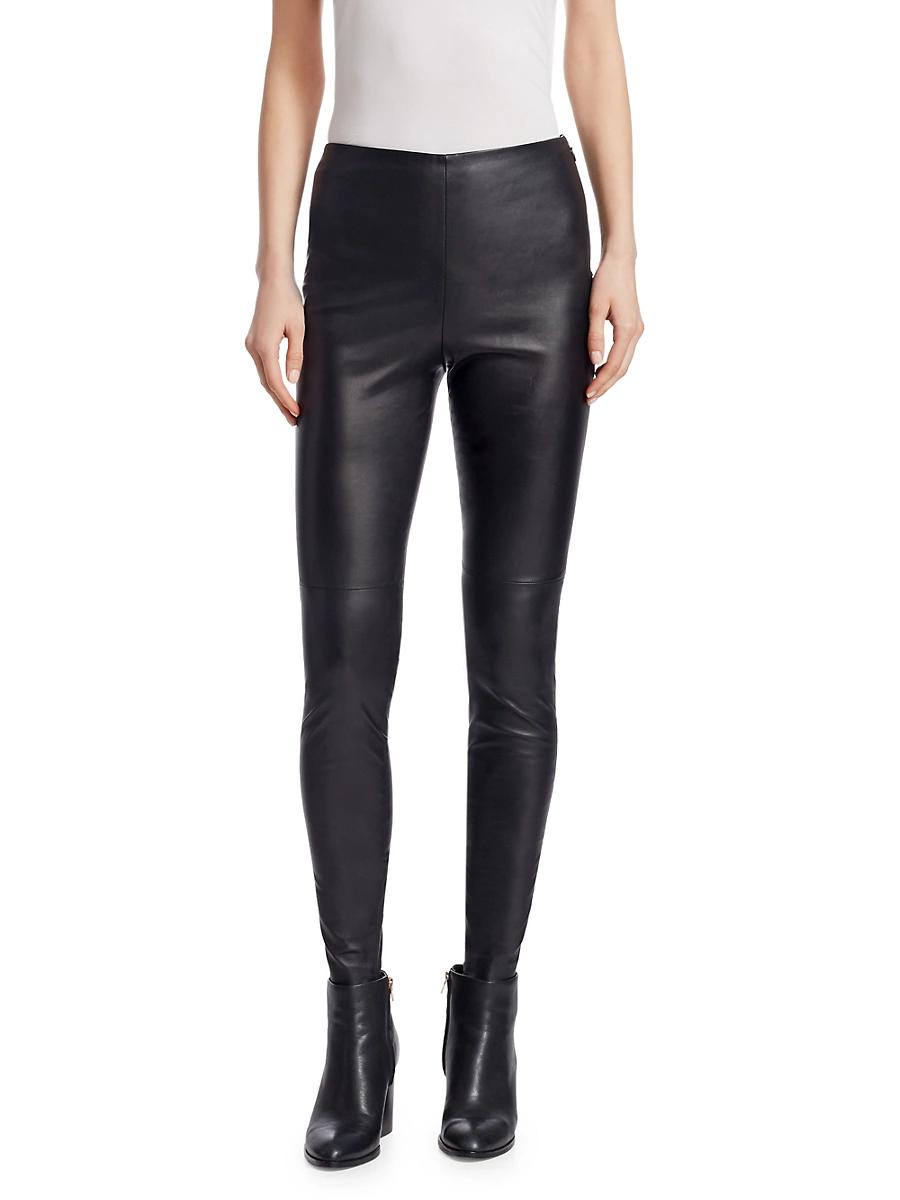 Womens Eleanora Stretch Leather Pants Product Image