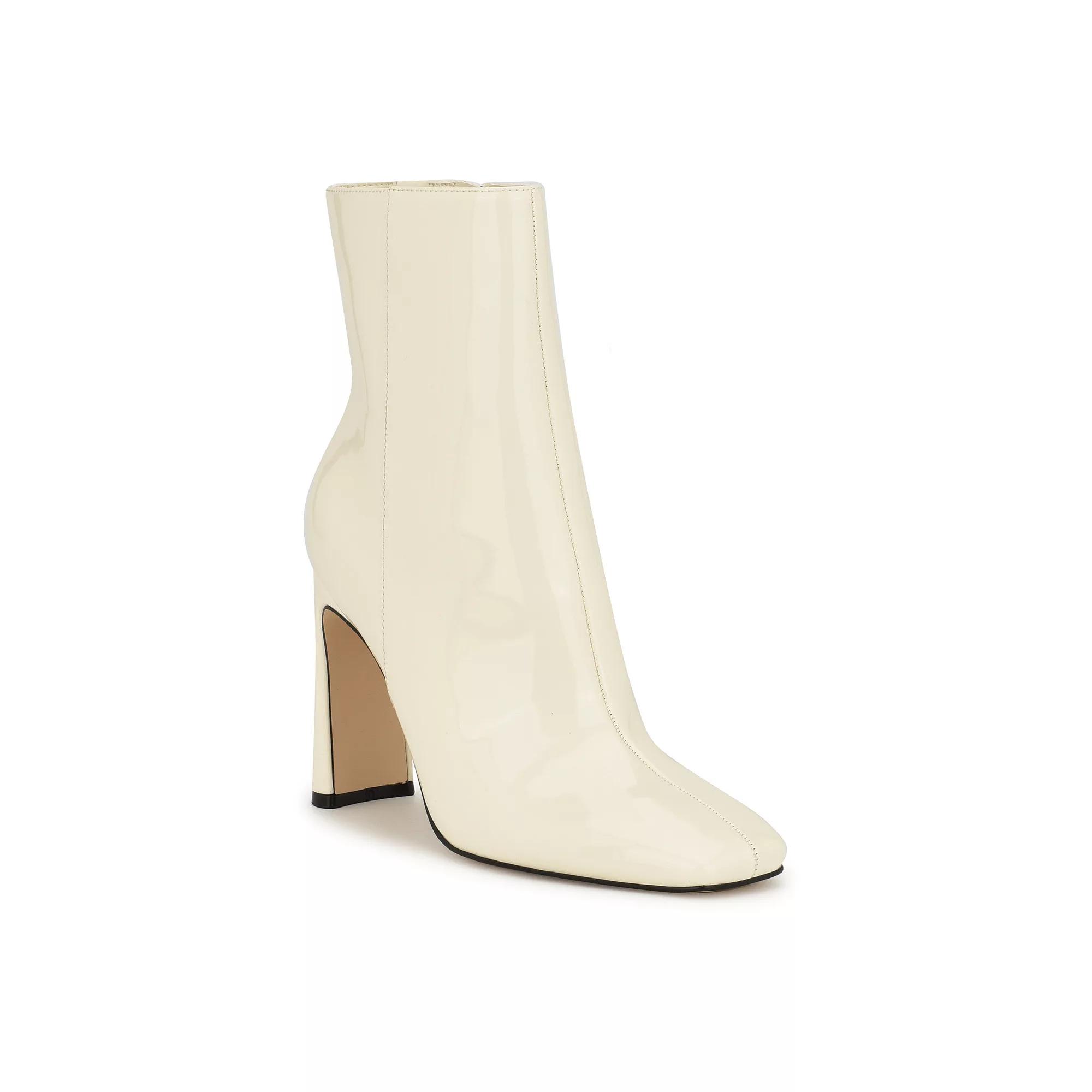 Nine West Tiddo Women's Ankle Boots, Size: 9.5, Ivory Patent Product Image