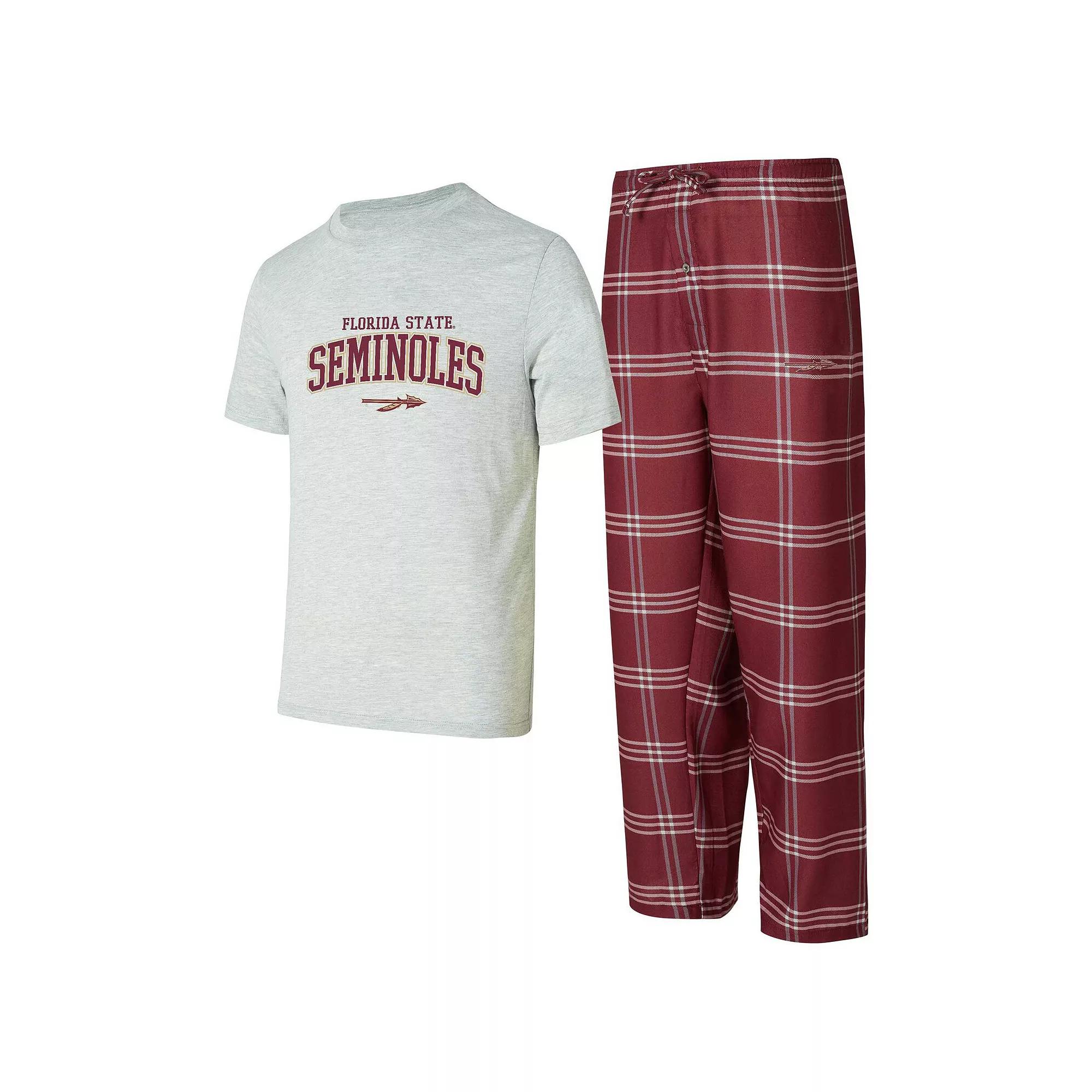 Men's Concepts Sport Florida State Seminoles T-Shirt & Pants Sleep Set, Size: Small, Red Product Image