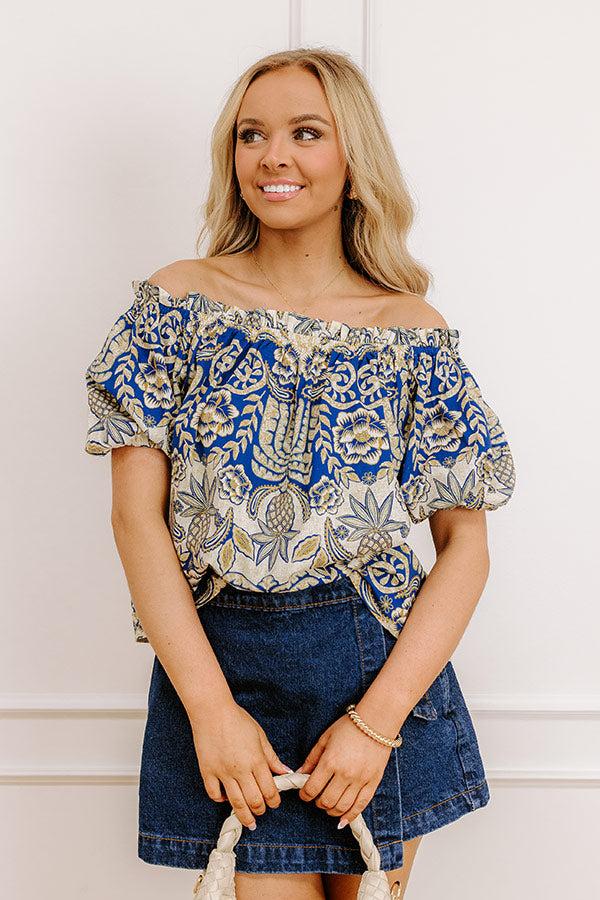 Charming Glance Off Shoulder Floral Top Product Image