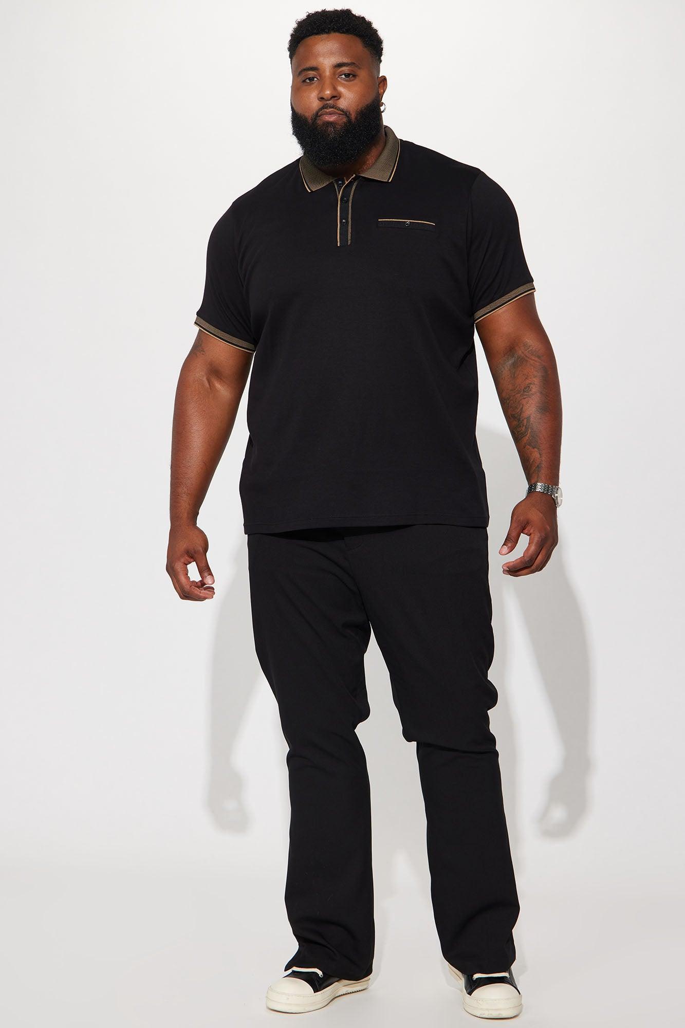 Classy Short Sleeve Polo - Black Product Image