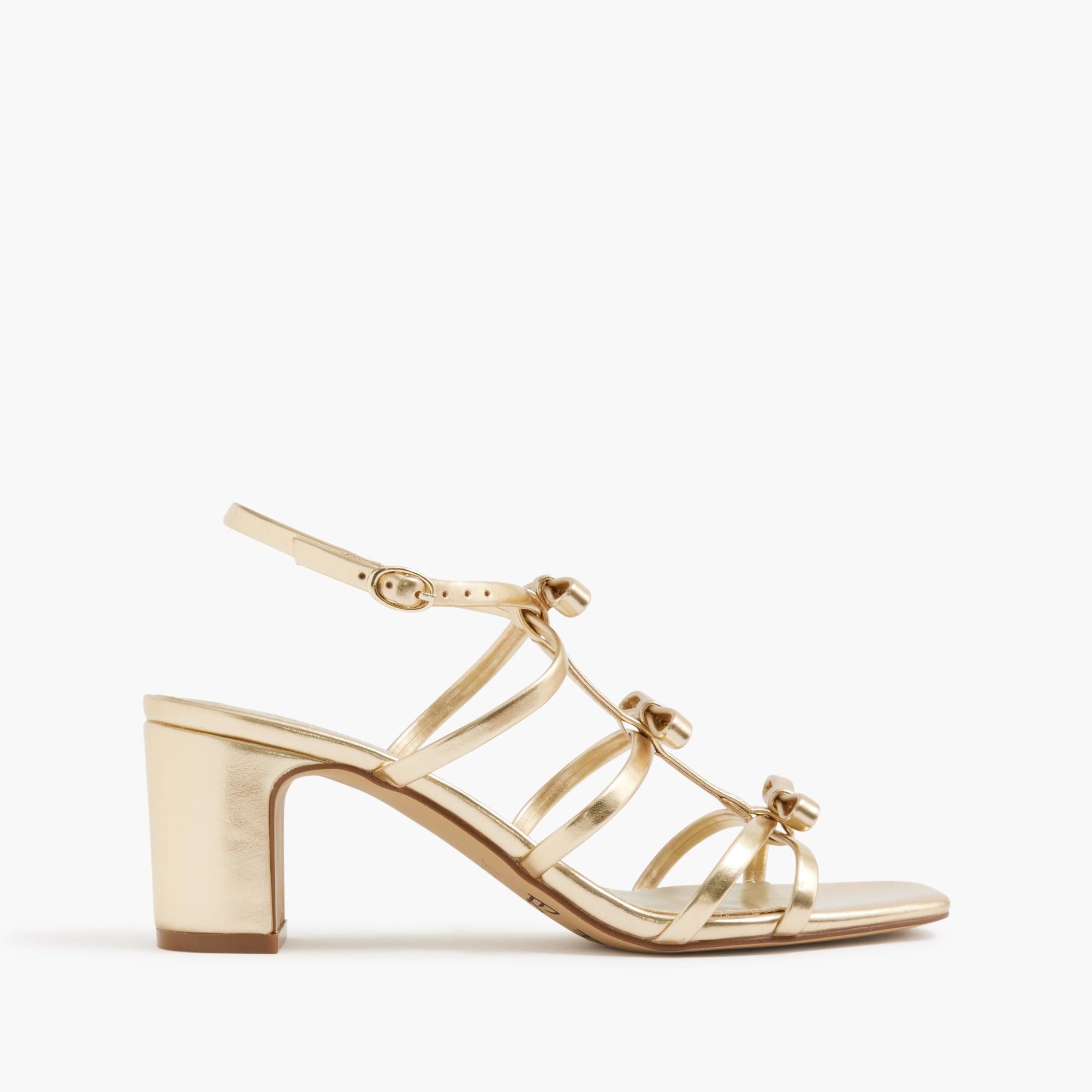 Bow heeled sandals Product Image