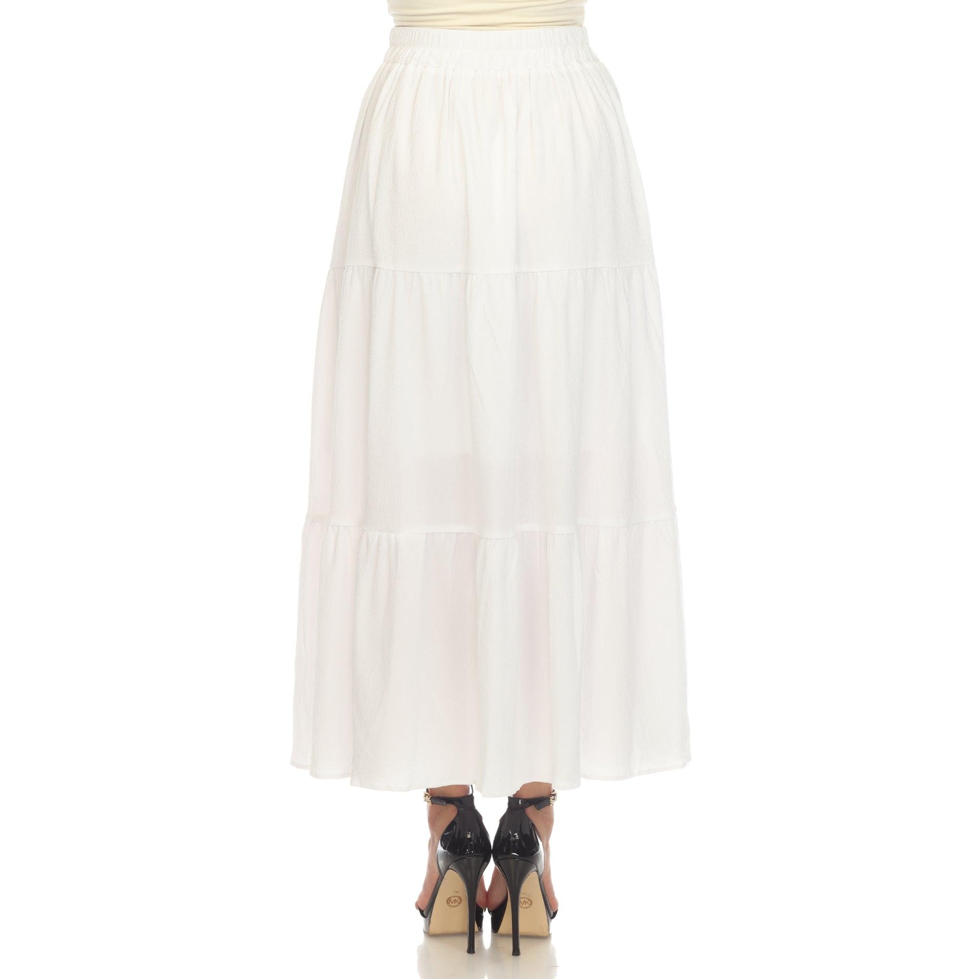 Pleated Tiered Maxi Skirt Product Image
