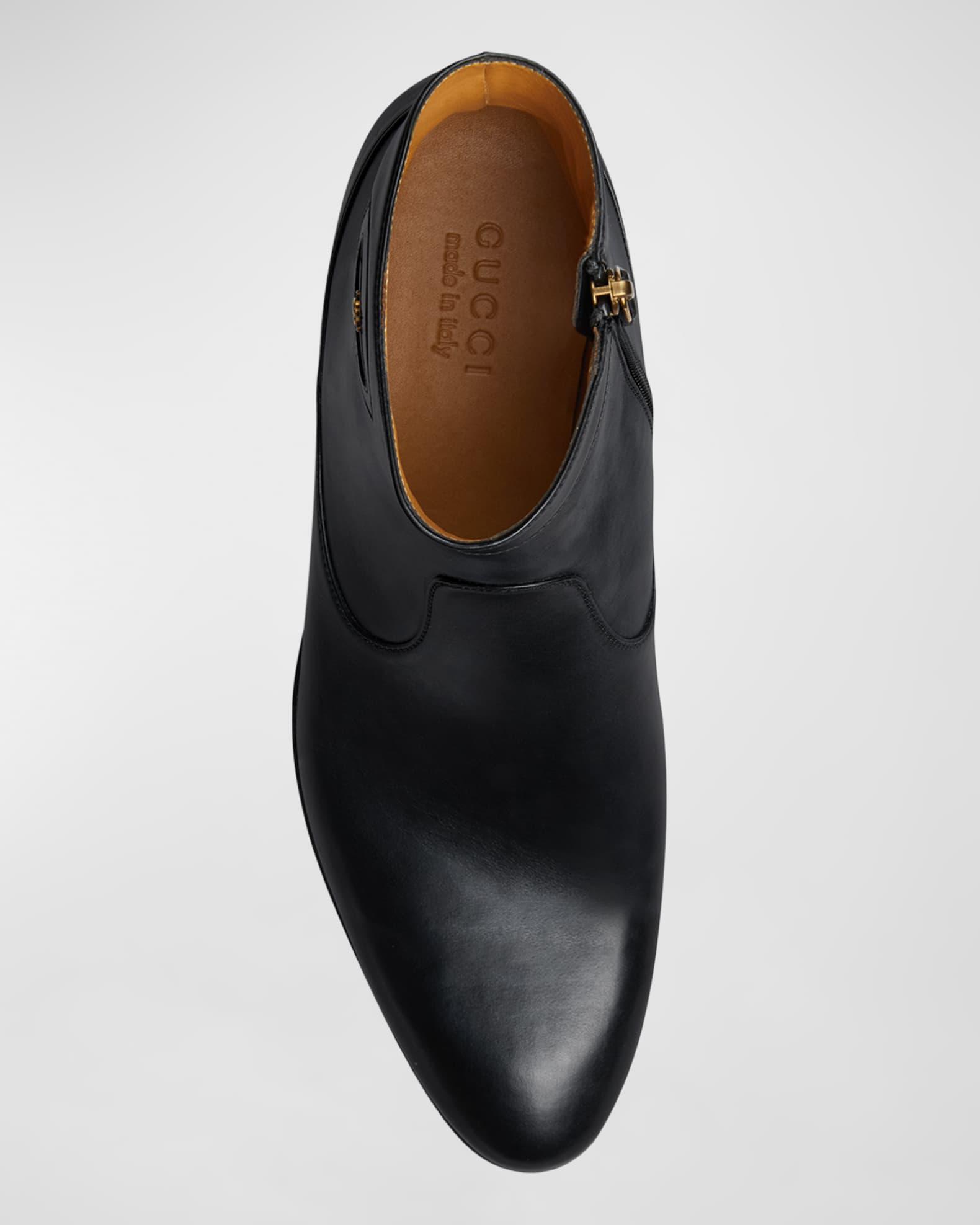 Men's Adel GG Leather Ankle Boots Product Image