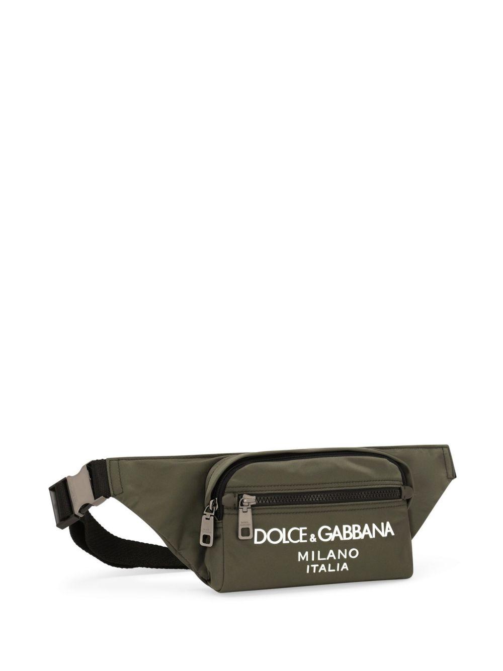 logo-print zip-fastening belt bag Product Image