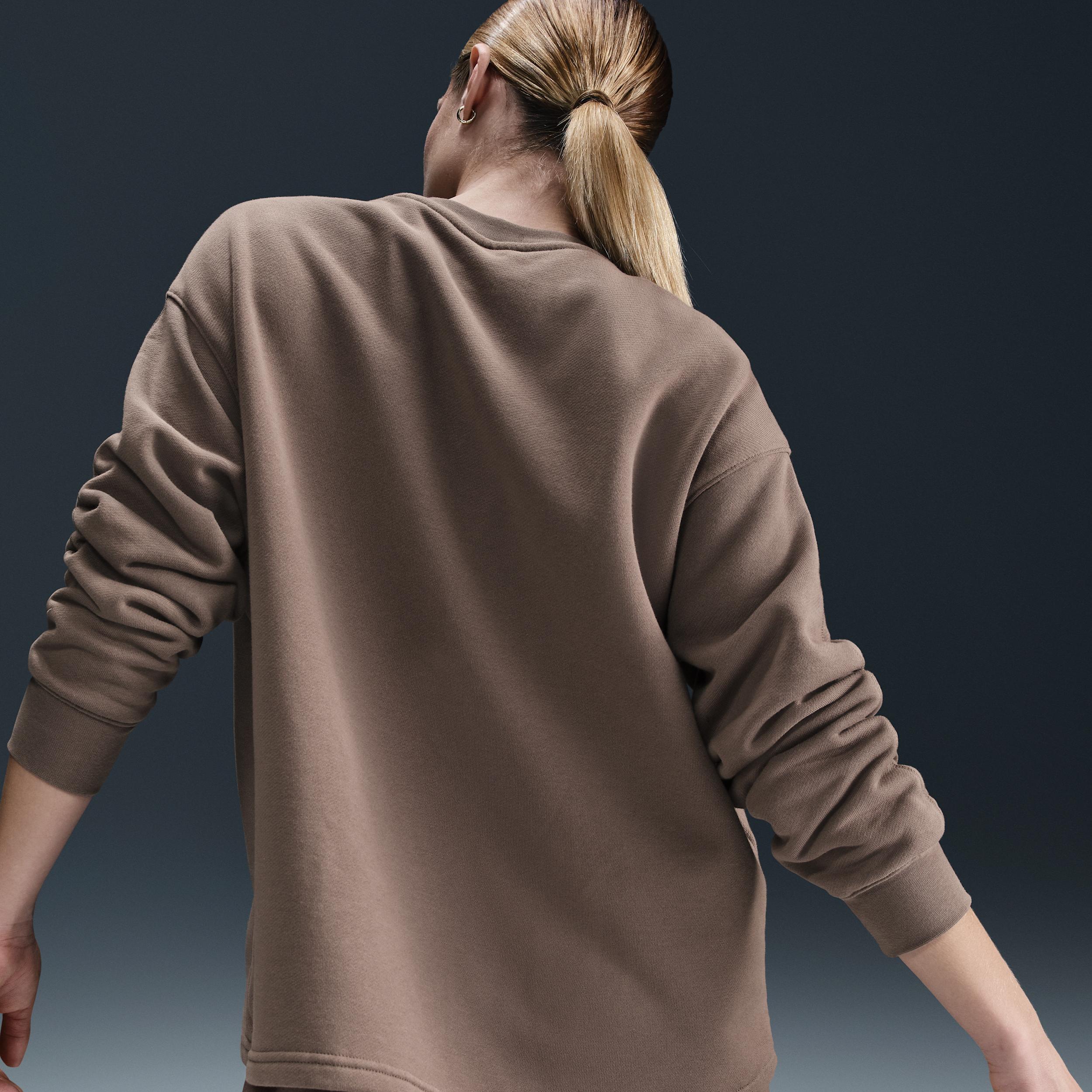 Womens Nike Sportswear Oversized French Terry Crewneck Sweatshirt Product Image