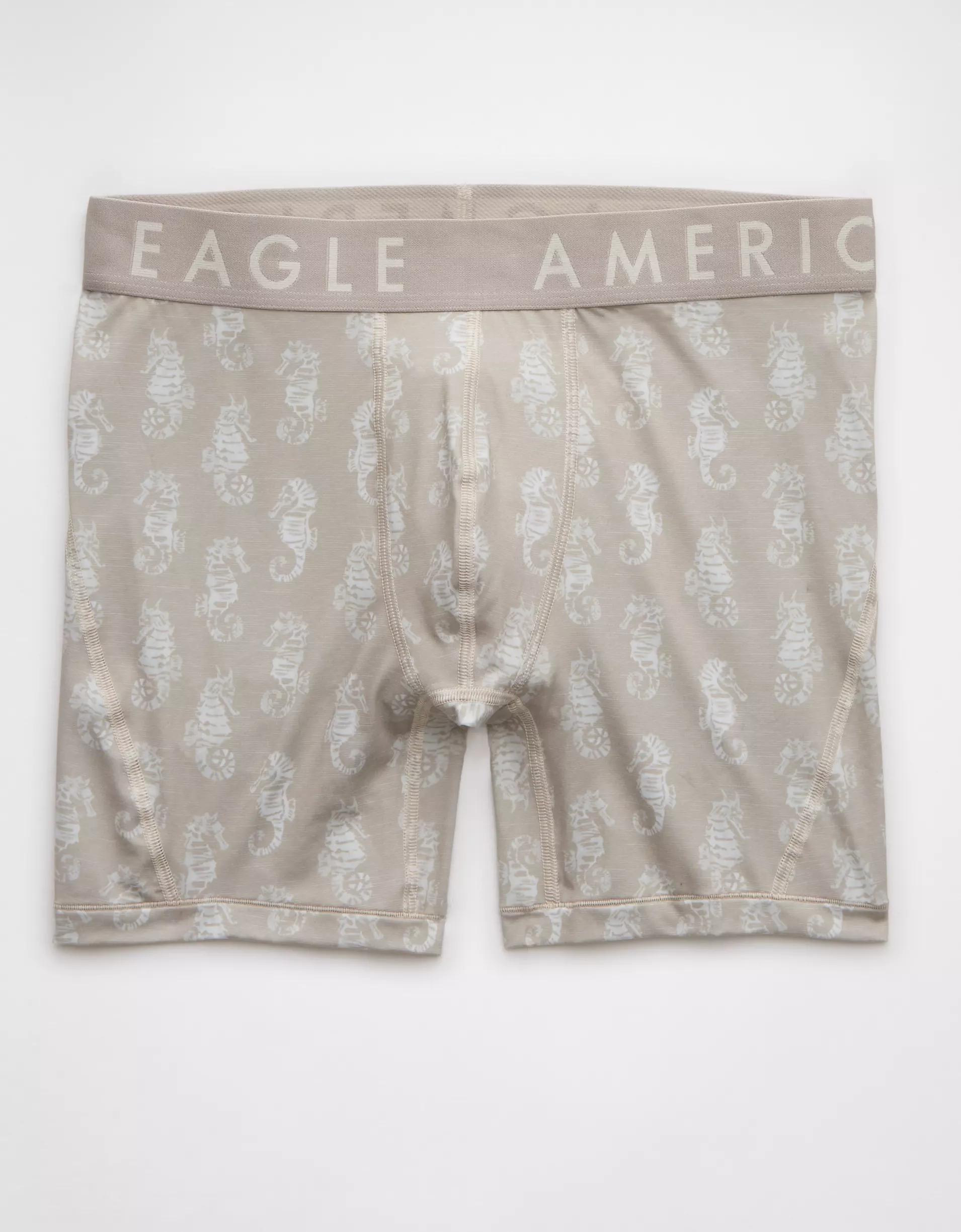 AEO Men's Seahorse Stamp 6" Flex Boxer Brief Product Image