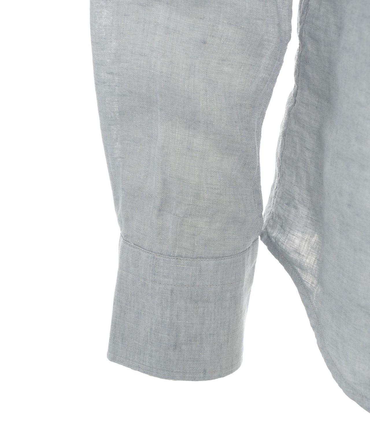 Linen shirt with mandarin collar Product Image