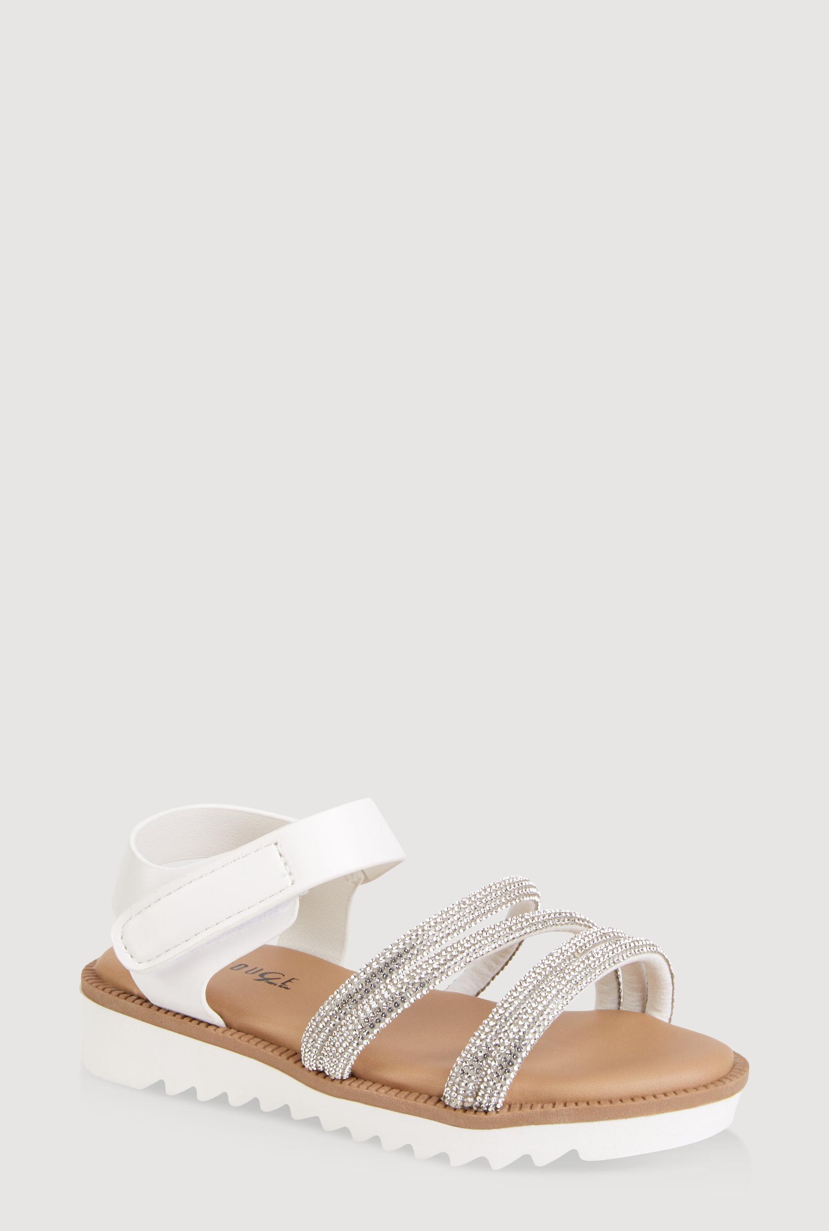 Womens Toddler Girls Embellished Strappy Sandals Product Image