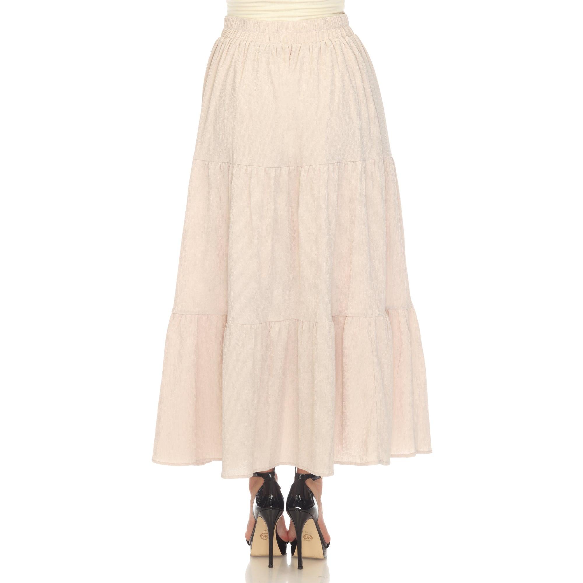 Pleated Tiered Maxi Skirt Product Image
