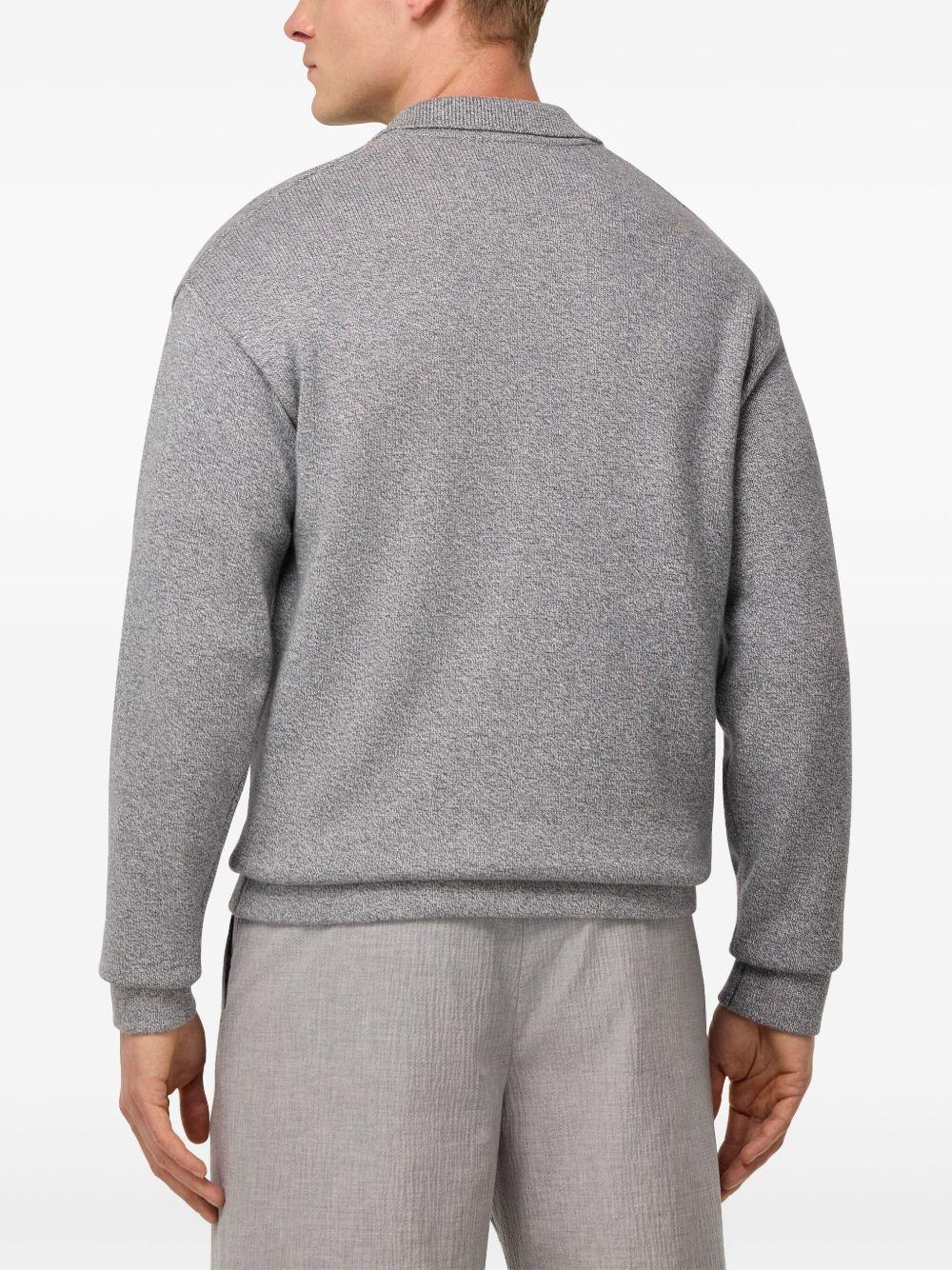 knitted polo shirt Product Image