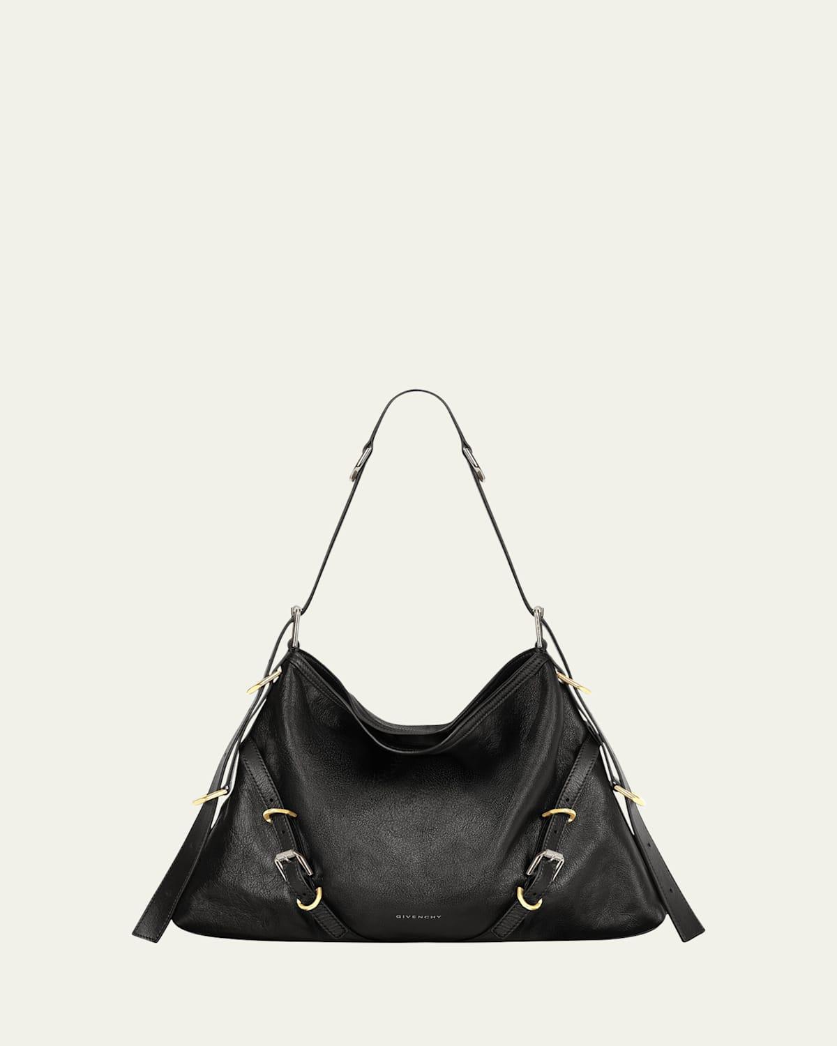 Voyou Medium Shoulder Bag in Tumbled Leather Product Image