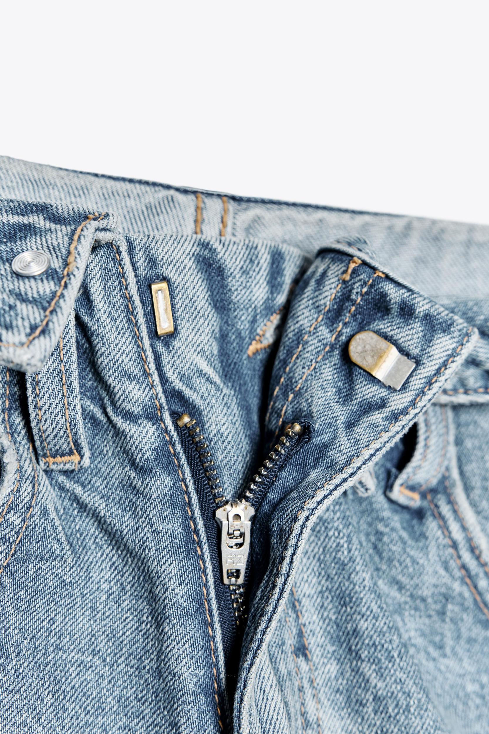 TRF DENIM BELTED SHORTS Product Image