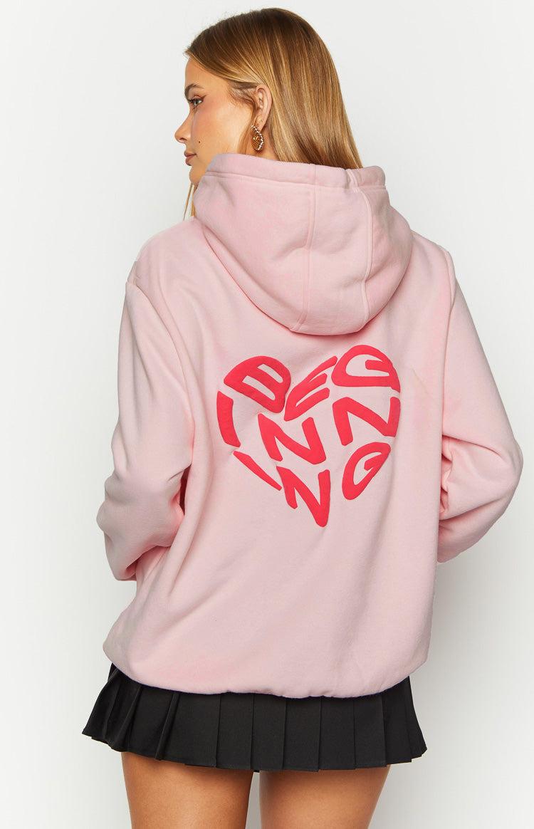 Beginning Pink Lovey Bubble Hoodie Baby Product Image