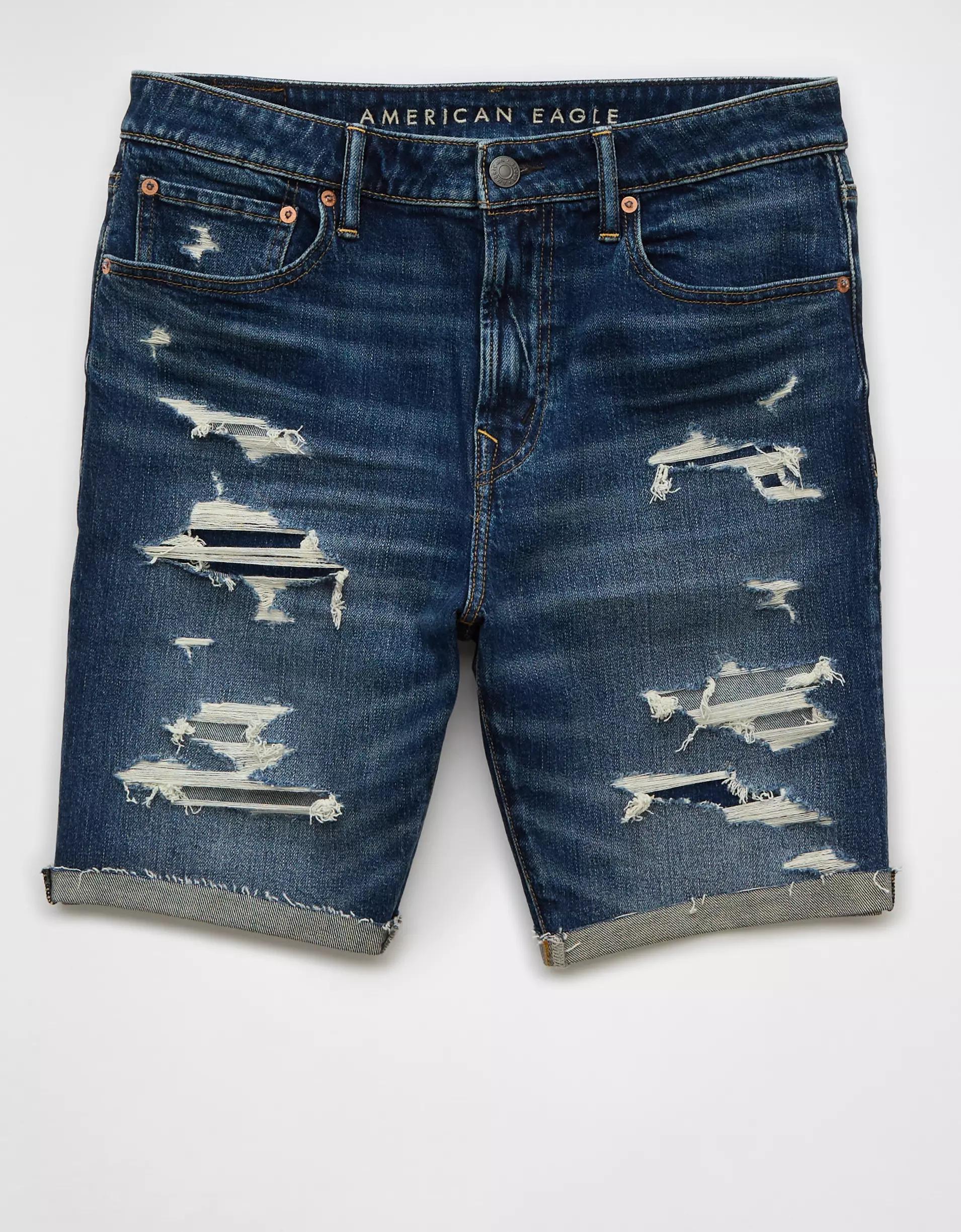 AE 9" AirFlex+ Patched Denim Short Product Image