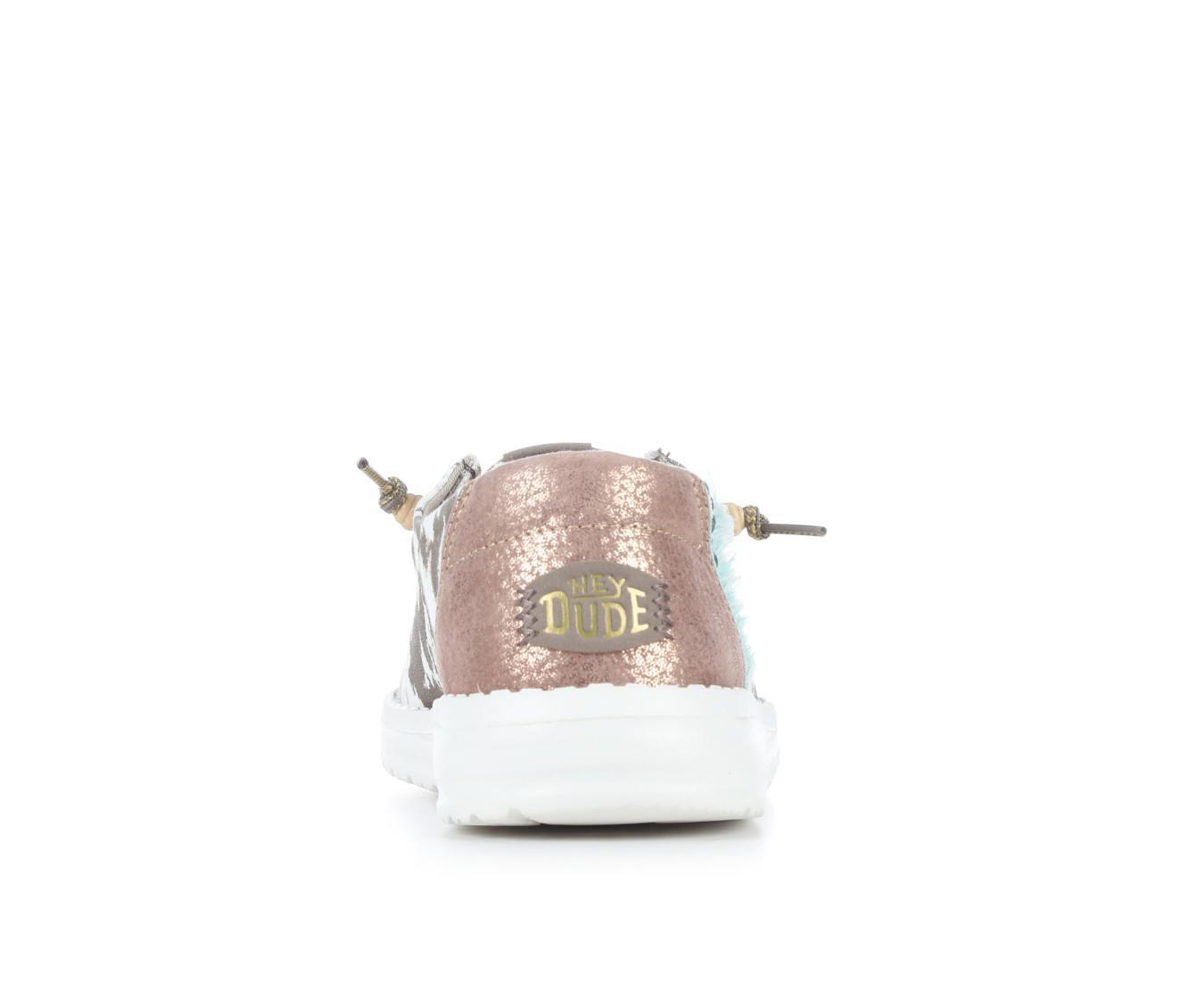 Women's HEYDUDE Wendy Disco Cow Casual Shoes Product Image