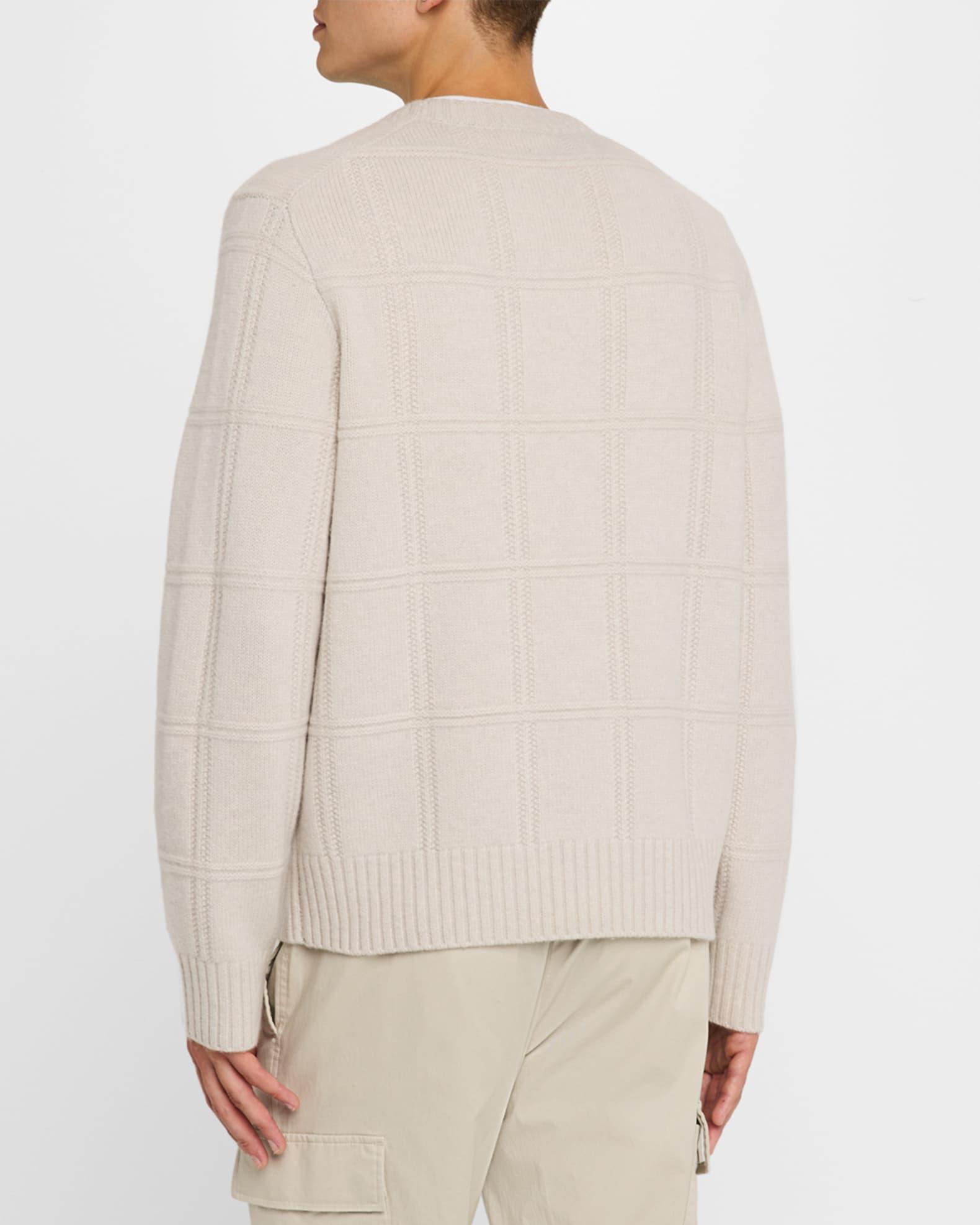 Men's Seed Stitch Windowpane Sweater Product Image