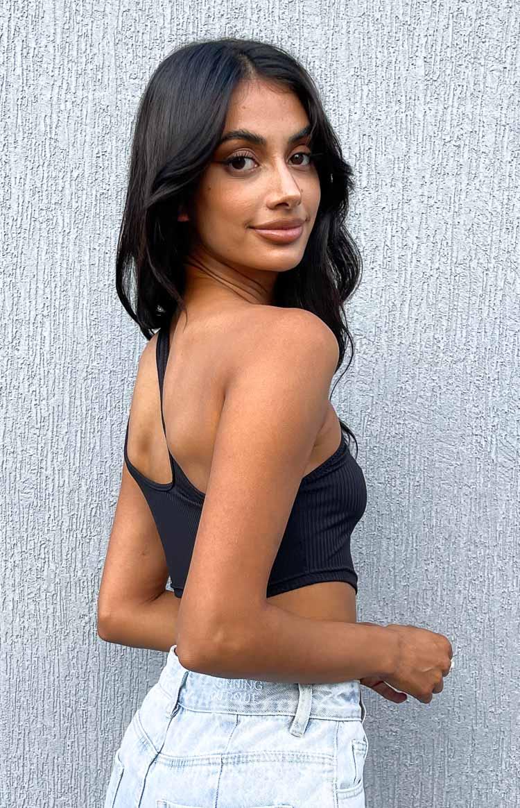 Florence Black One Shoulder Top Product Image