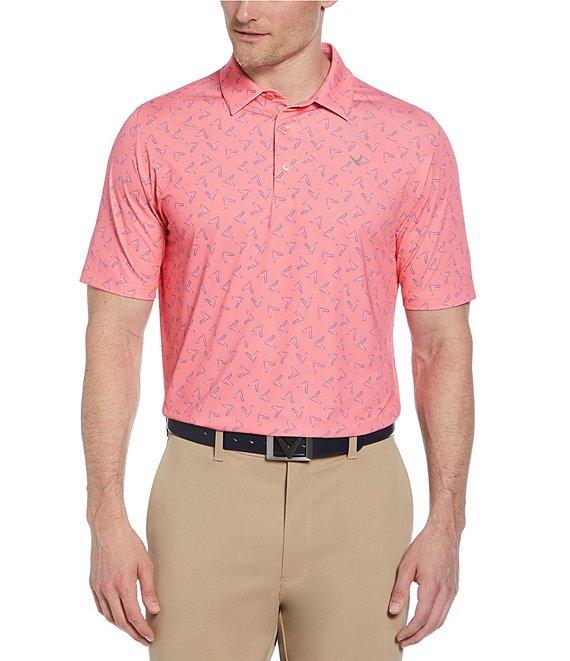 Callaway Chevron Printed Short Sleeve Golf Polo Shirt Product Image