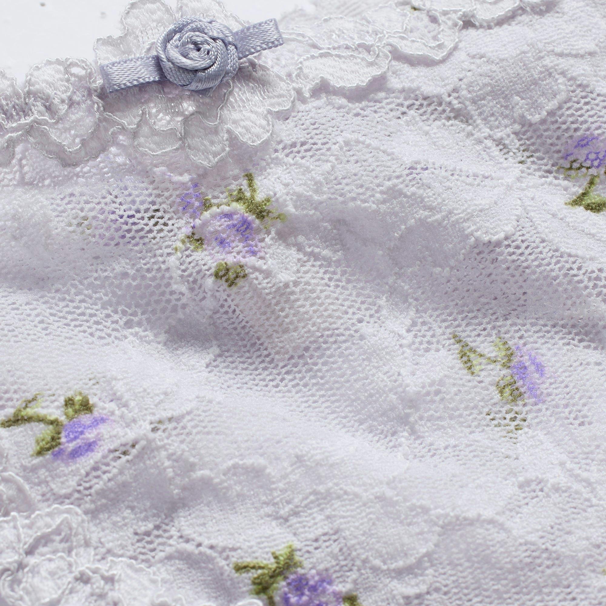 STRETCH LACE DIPPED THONG | WIND ROSEBUD PRINT Product Image