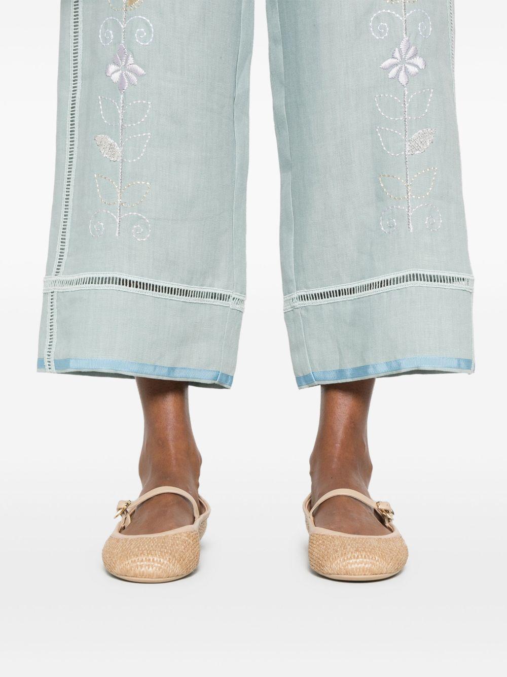 embroidered trousers Product Image