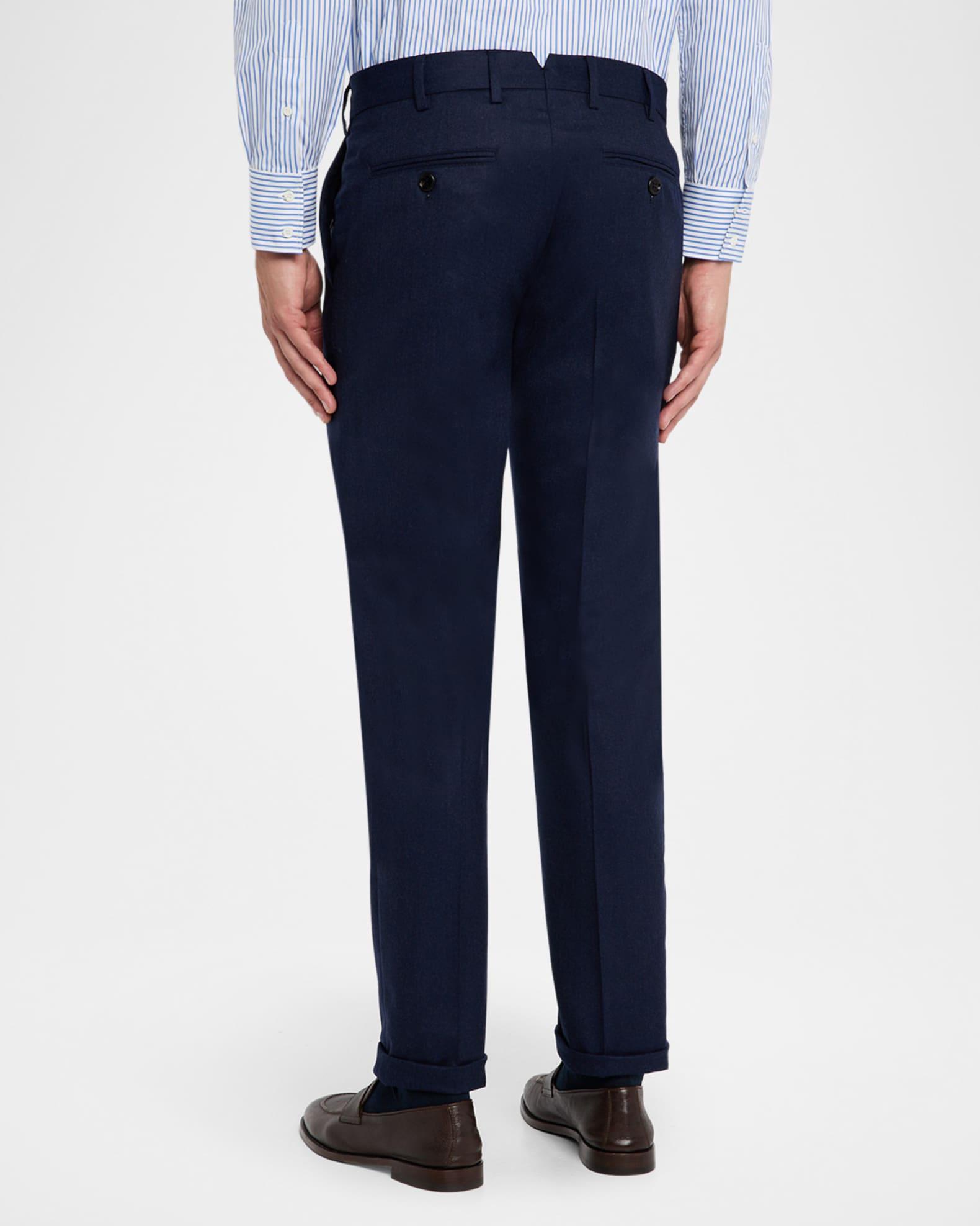 Men's Wool Flannel Flat-Front Pants Product Image