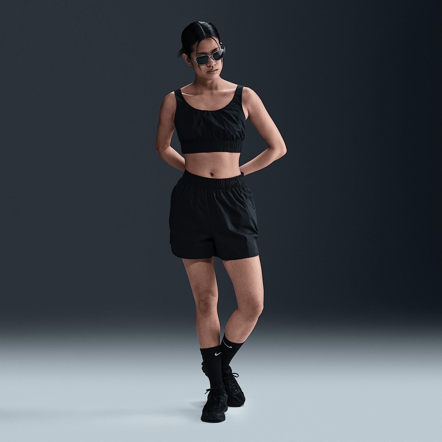 Womens Nike Sportswear Chill Poplin Slim Cropped Tank Top | HM6973-010 Product Image