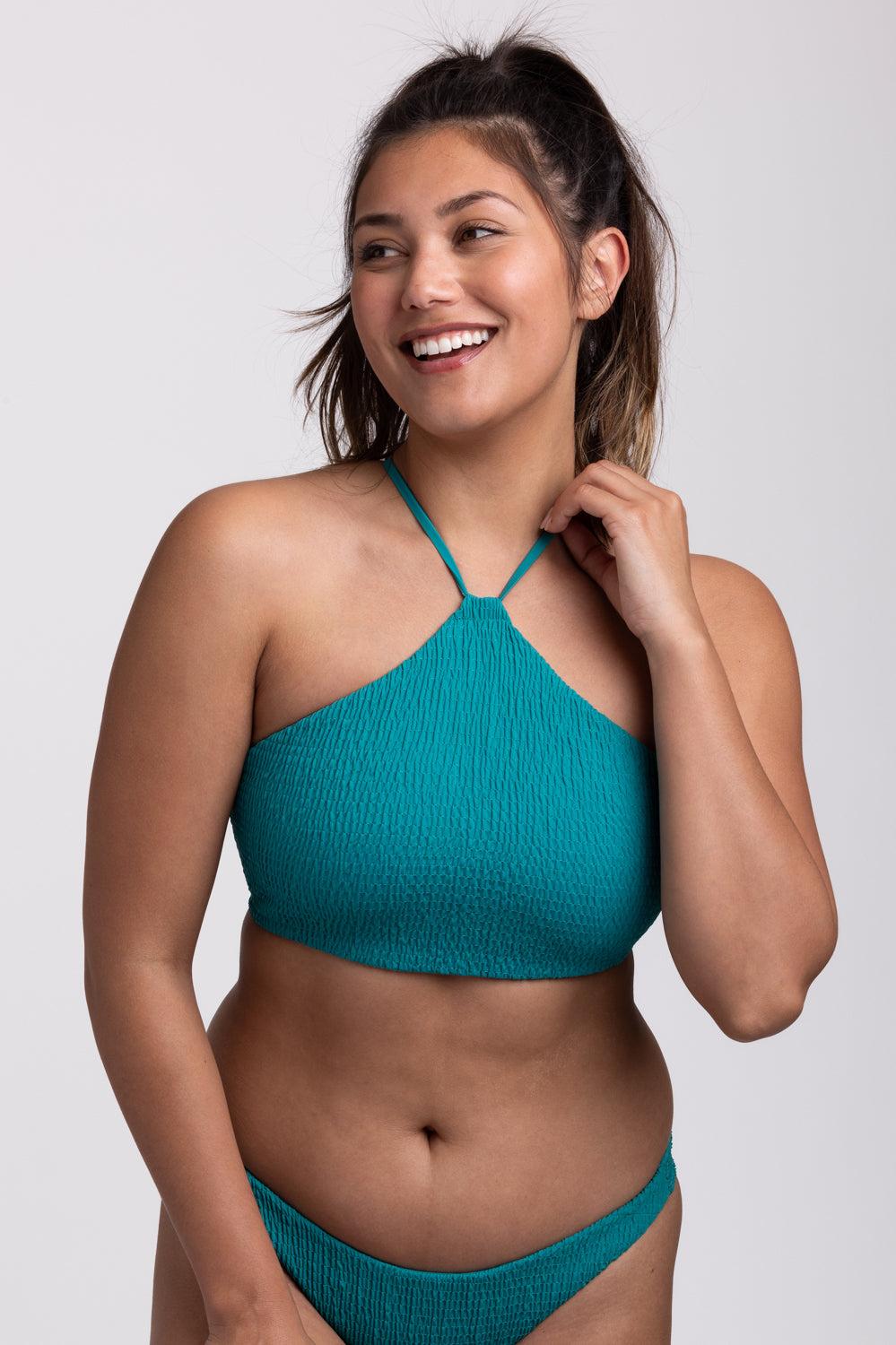 Luna Smocked Bikini Top Female Product Image