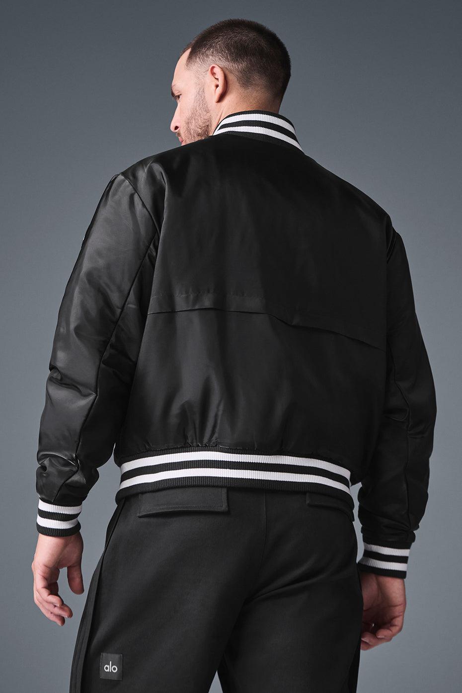 Afterglow Varsity Jacket - Black Male Product Image