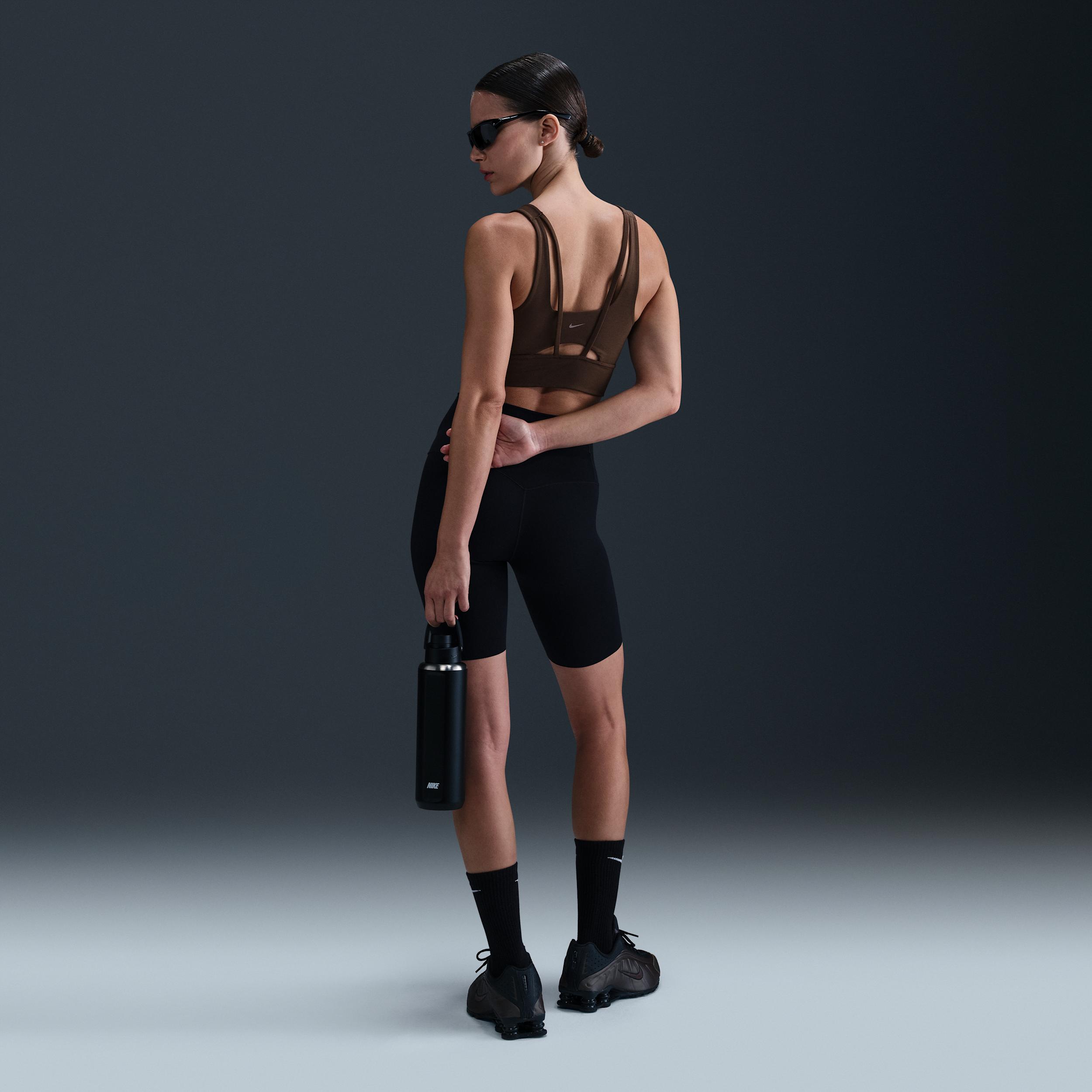 Nike Womens Zenvy Medium-Support Padded Longline Sports Bra | DO6619-441 Product Image