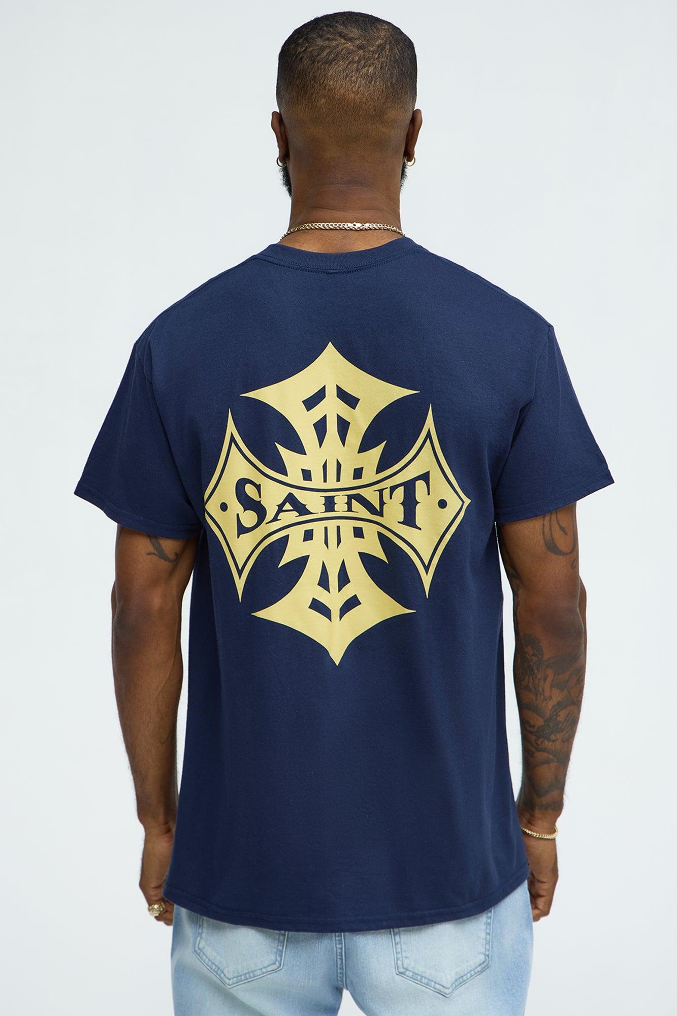 Saint Cross Short Sleeve Tee - Navy Product Image