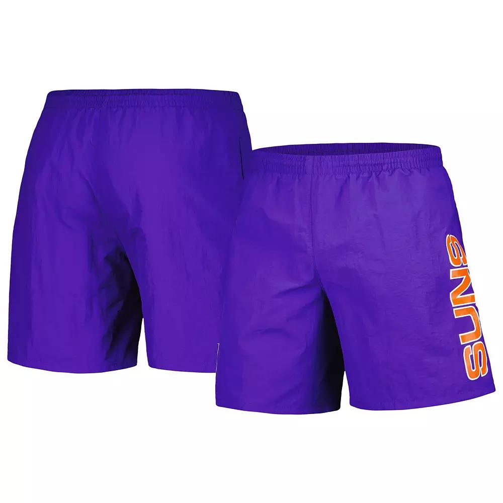 Men's Mitchell & Ness Purple Phoenix Suns Hardwood Classics 1992-2000 Throwback Logo Heritage Shorts,  Product Image