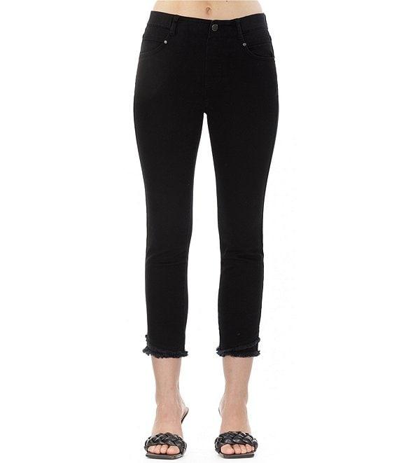 APNY Olivia Stretch Ponte Cropped Frayed Pants Product Image