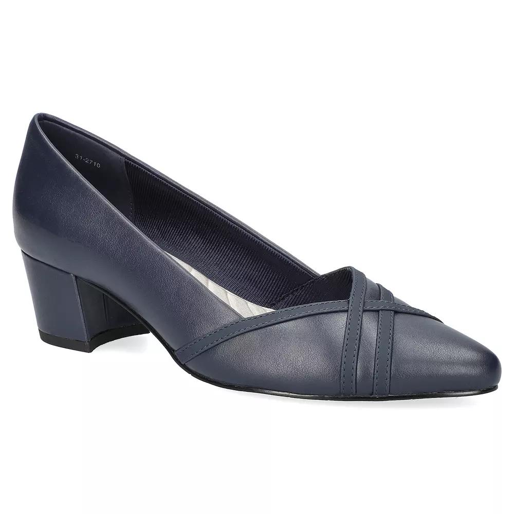 Easy Street Women's Lotus Block Heel Pumps,  Product Image
