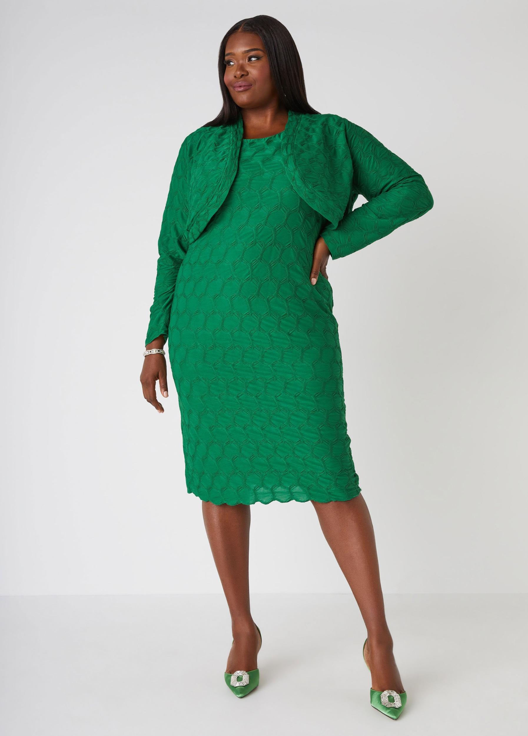 Textured Knit Sheath Dress Product Image