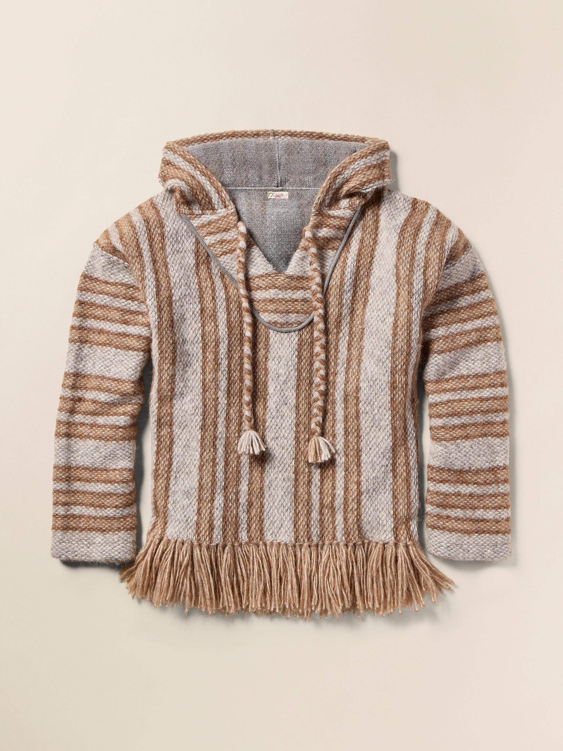 Snowfields Cashmere Blend Poncho - Pebble Grey Female Product Image