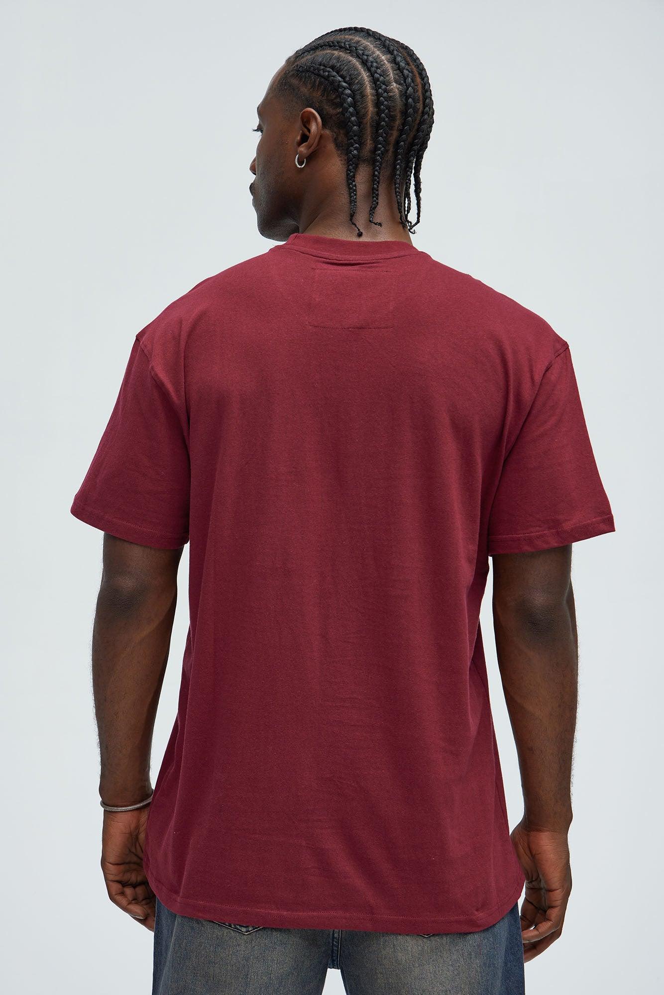 Dodge Hellcat Logo Short Sleeve Tee - Burgundy Product Image