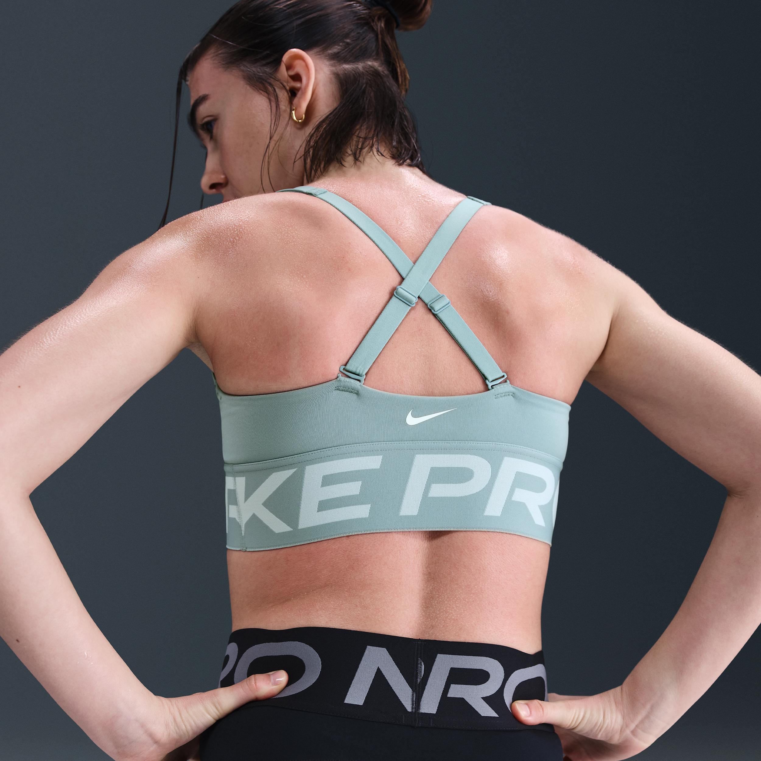 Womens Nike Pro Indy Plunge Medium-Support Padded Sports Bra | HF7324-017 Product Image