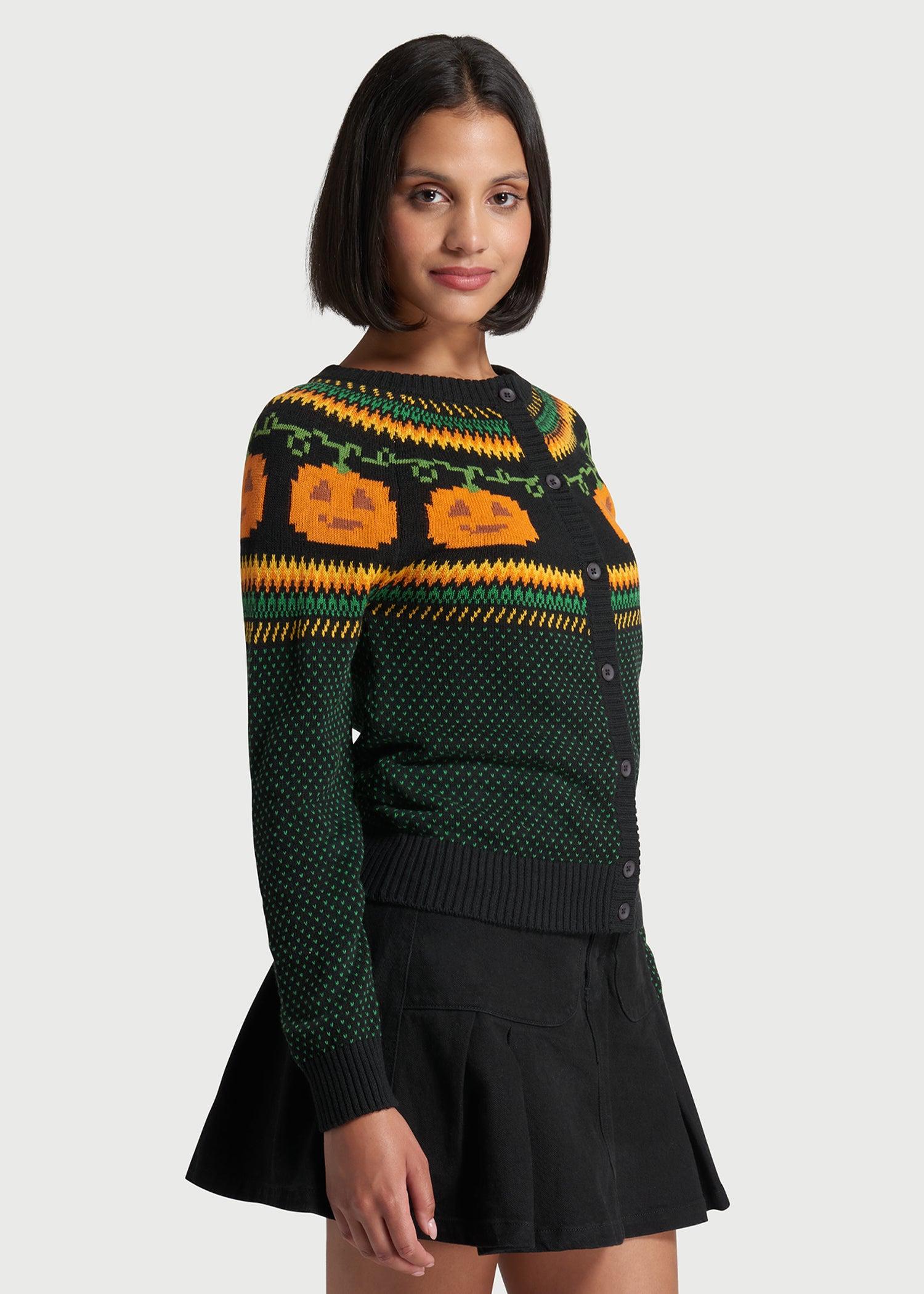 Give 'Em Pumpkin To Talk About Fair Isle Cardigan Product Image