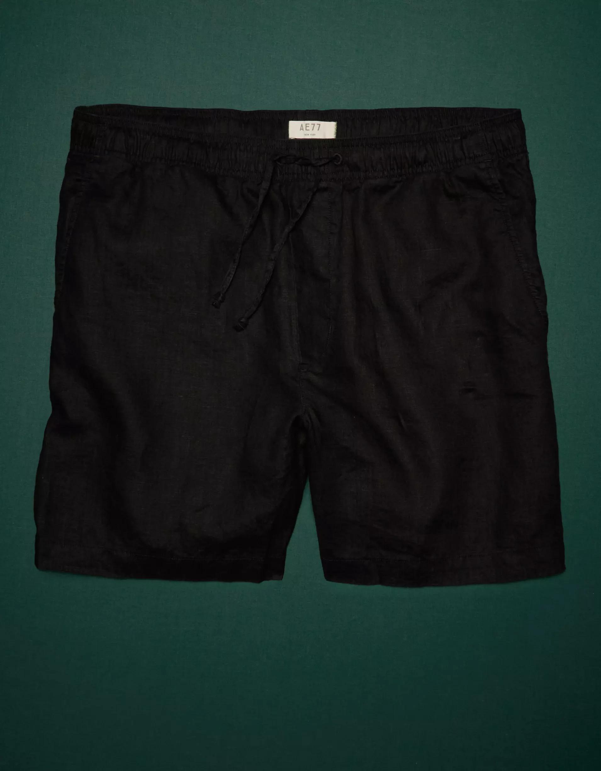 AE77 Premium Linen Pull-On Short Product Image
