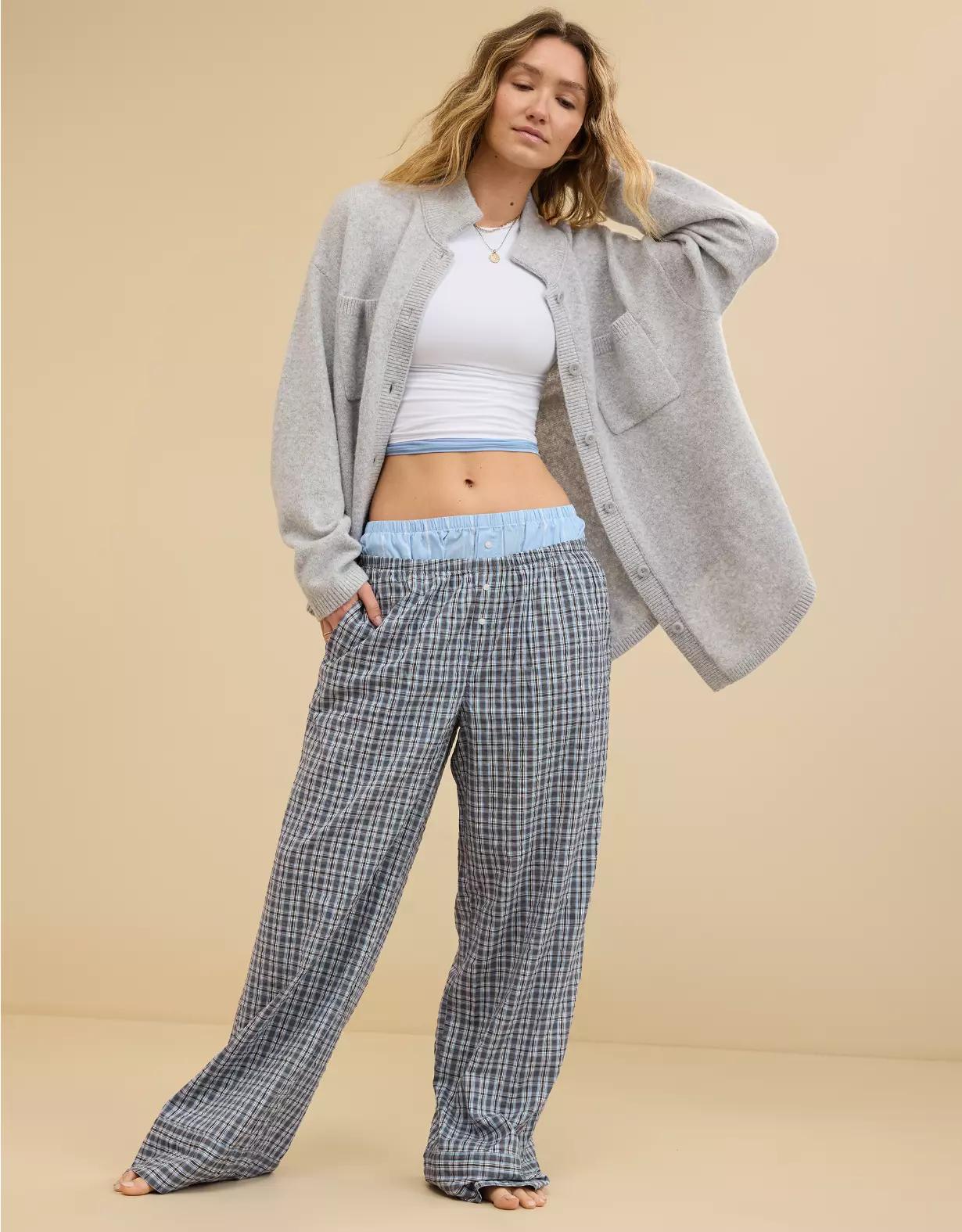 Aerie Off-Duty Seersucker Trouser PJ Product Image