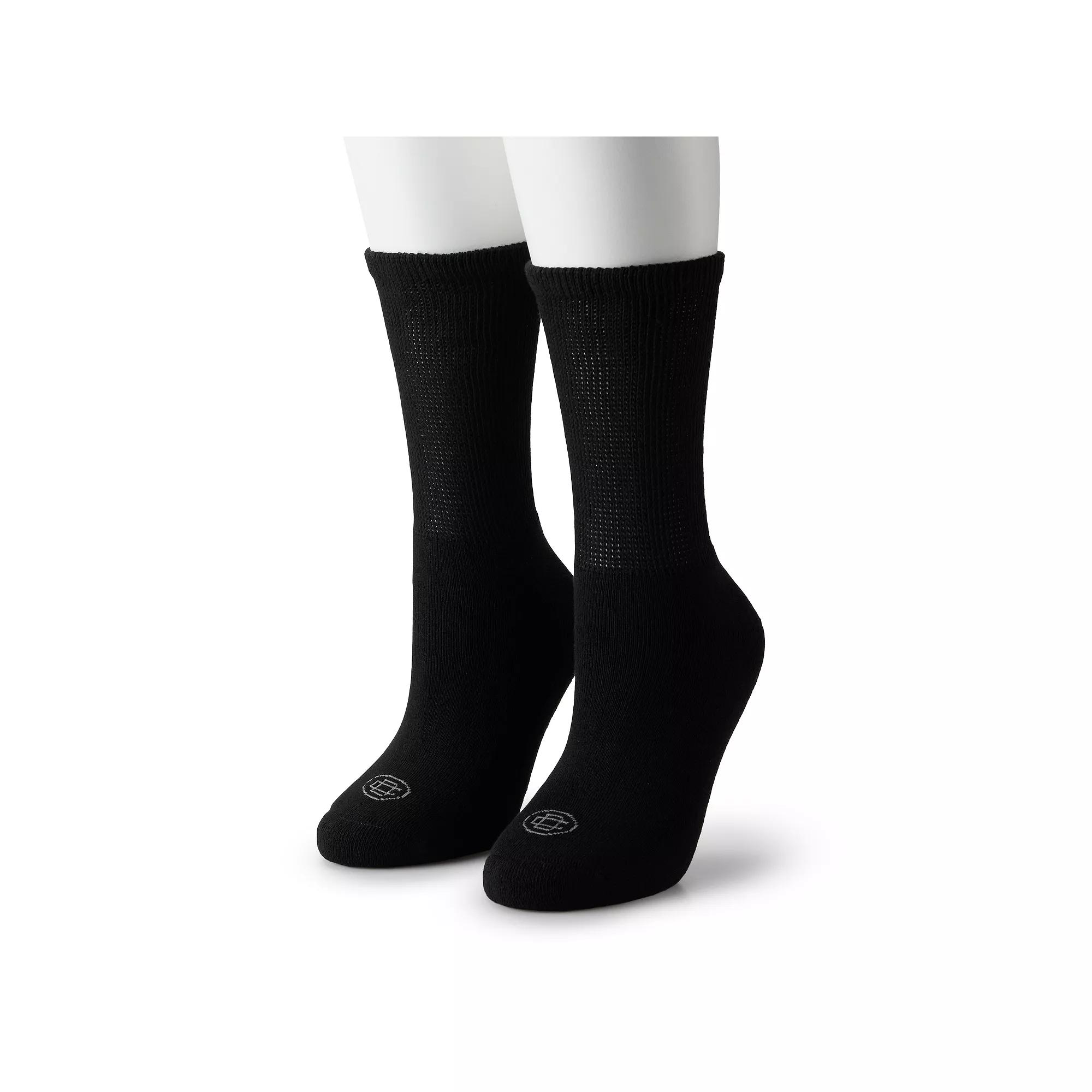 Womens Dr. Choice Full Cushion 2-Pack Diabetic Crew Socks Product Image