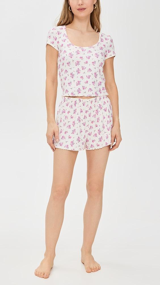 Z Supply Amour Ditsy Shorts | Shopbop Product Image