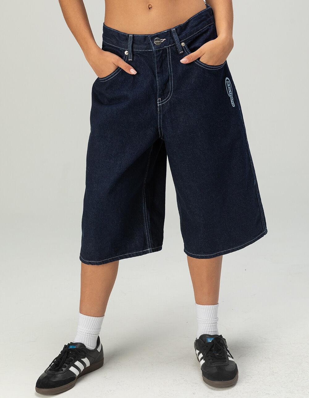 IETS FRANS Rinse Womens Denim Jorts - RINSE INDIGO Product Image