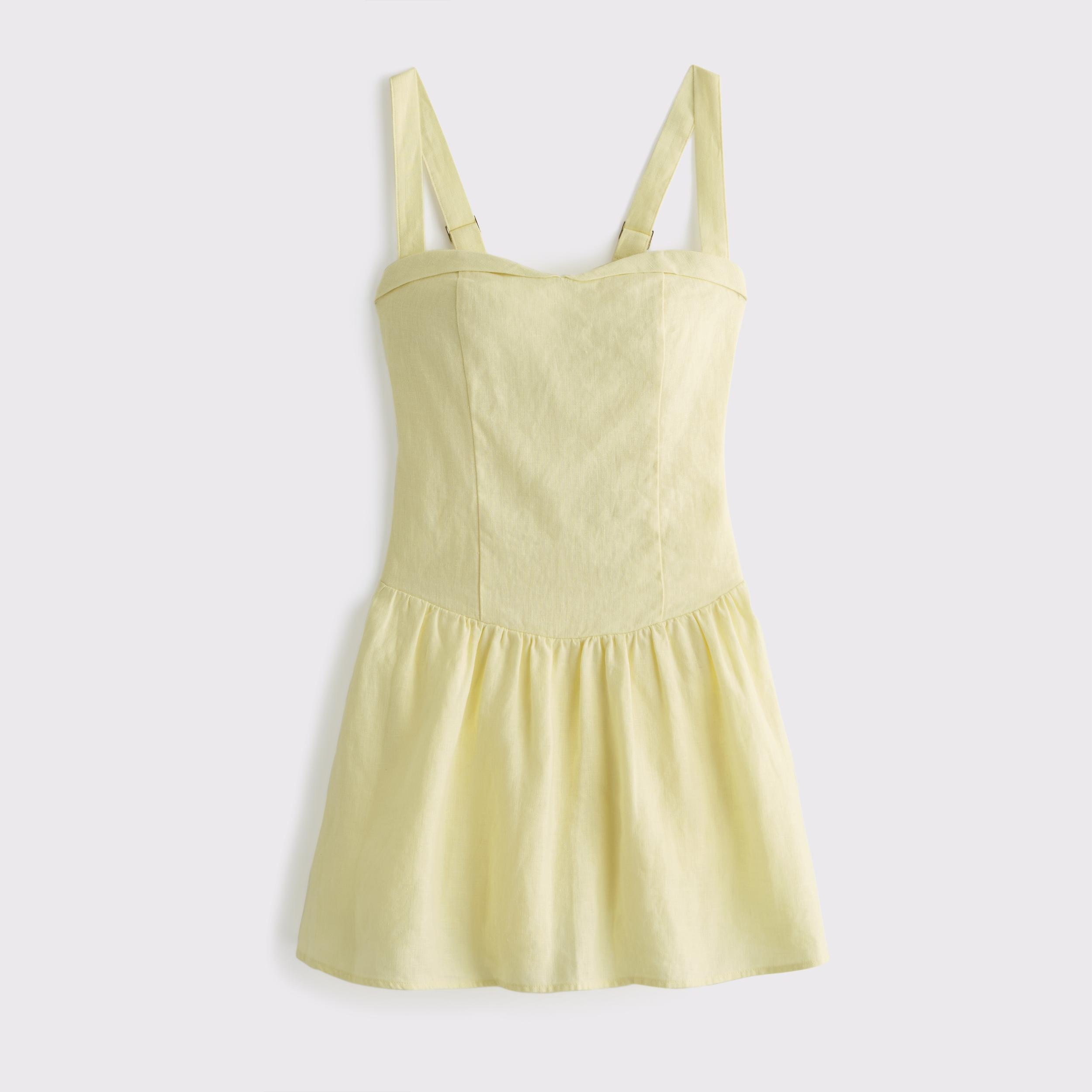 Premium Linen Drop-Waist Skort Product Image