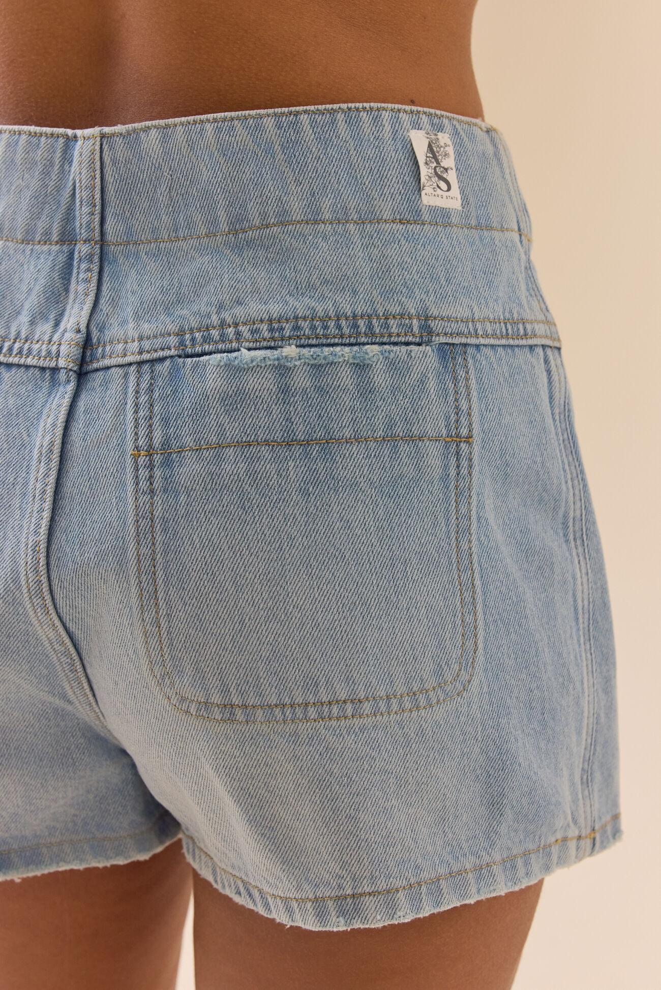 Dylan Side Tie Denim Skort Product Image