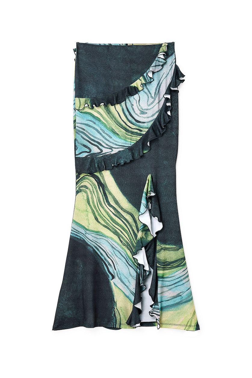 Flounce Maxi Skirt Product Image