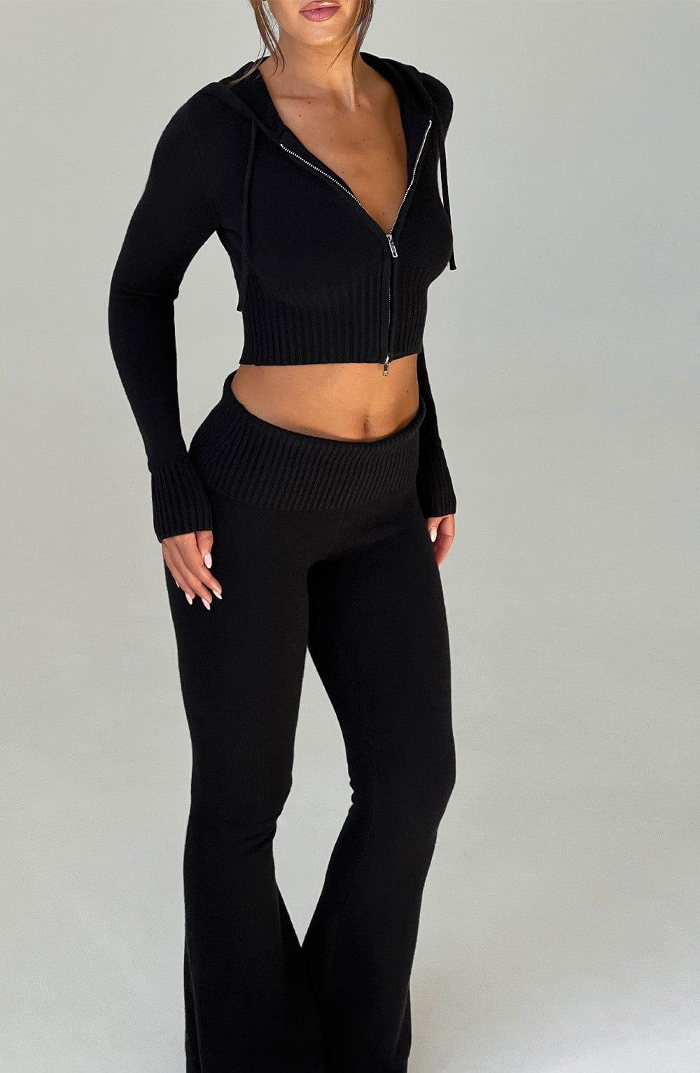 Portia Knit Pants - Black Product Image